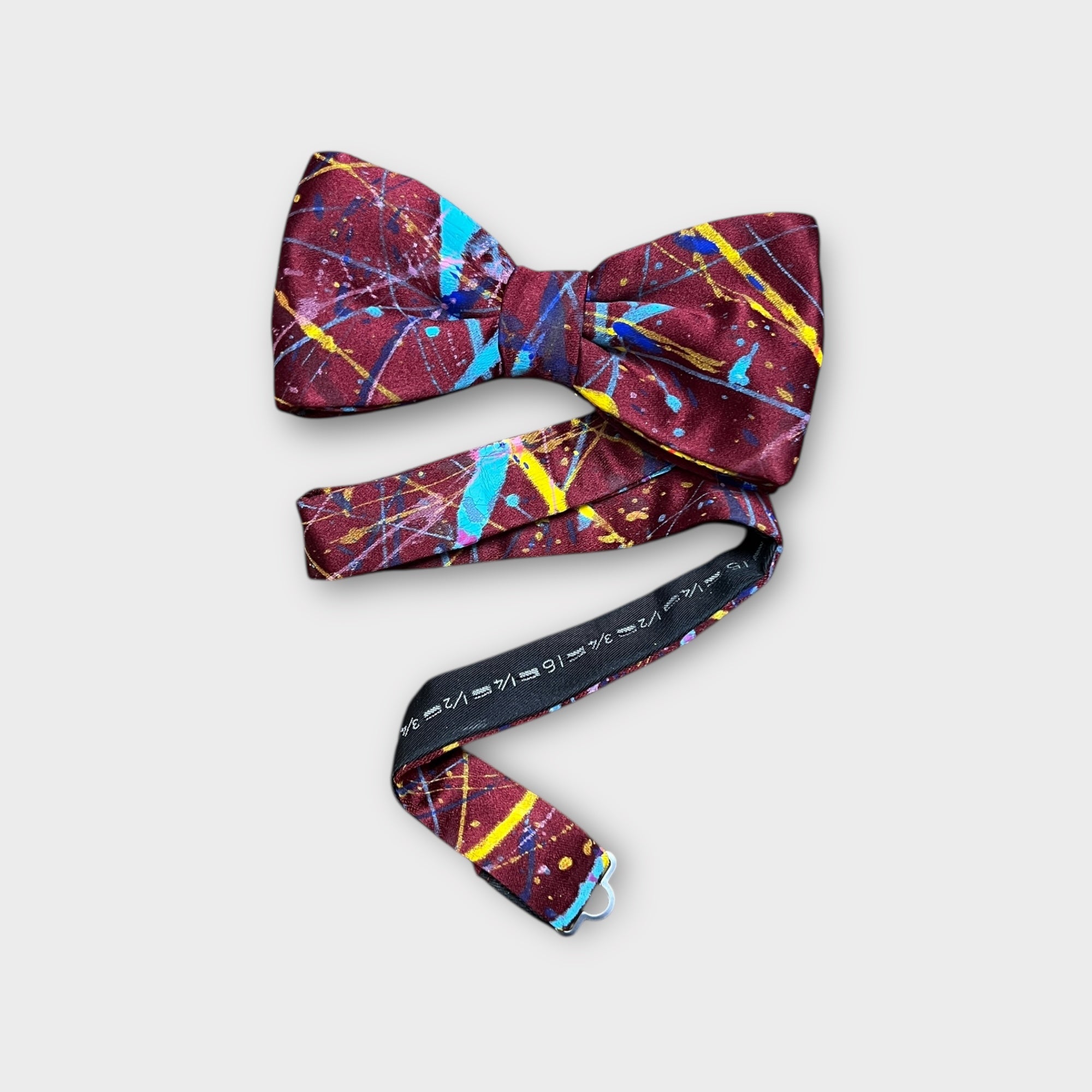 Papillon In Seta Dipinta A  Mano Mamiki