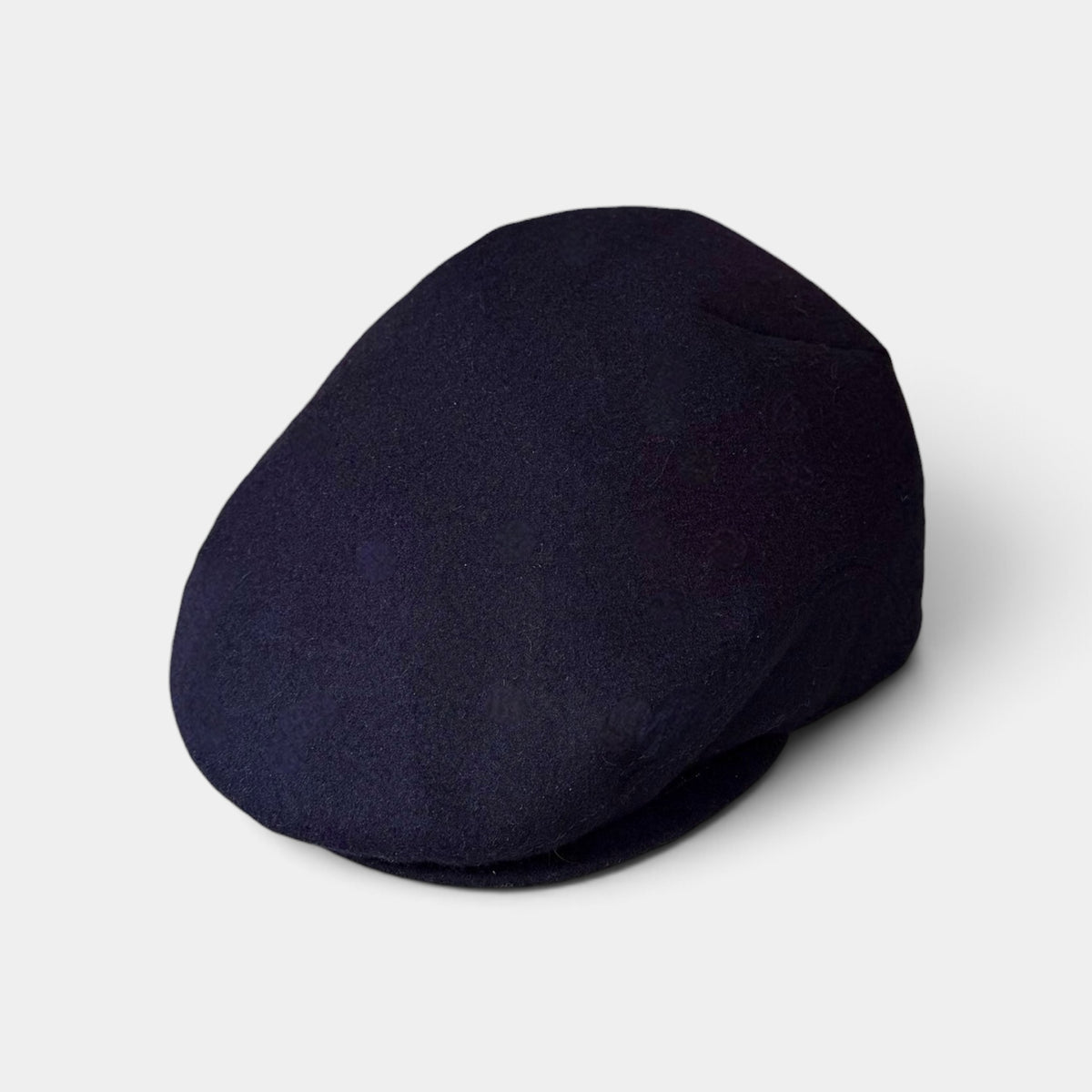 Coppola Invernale Pieghevole In Lana Blu Navy - Taglia Regolabile
