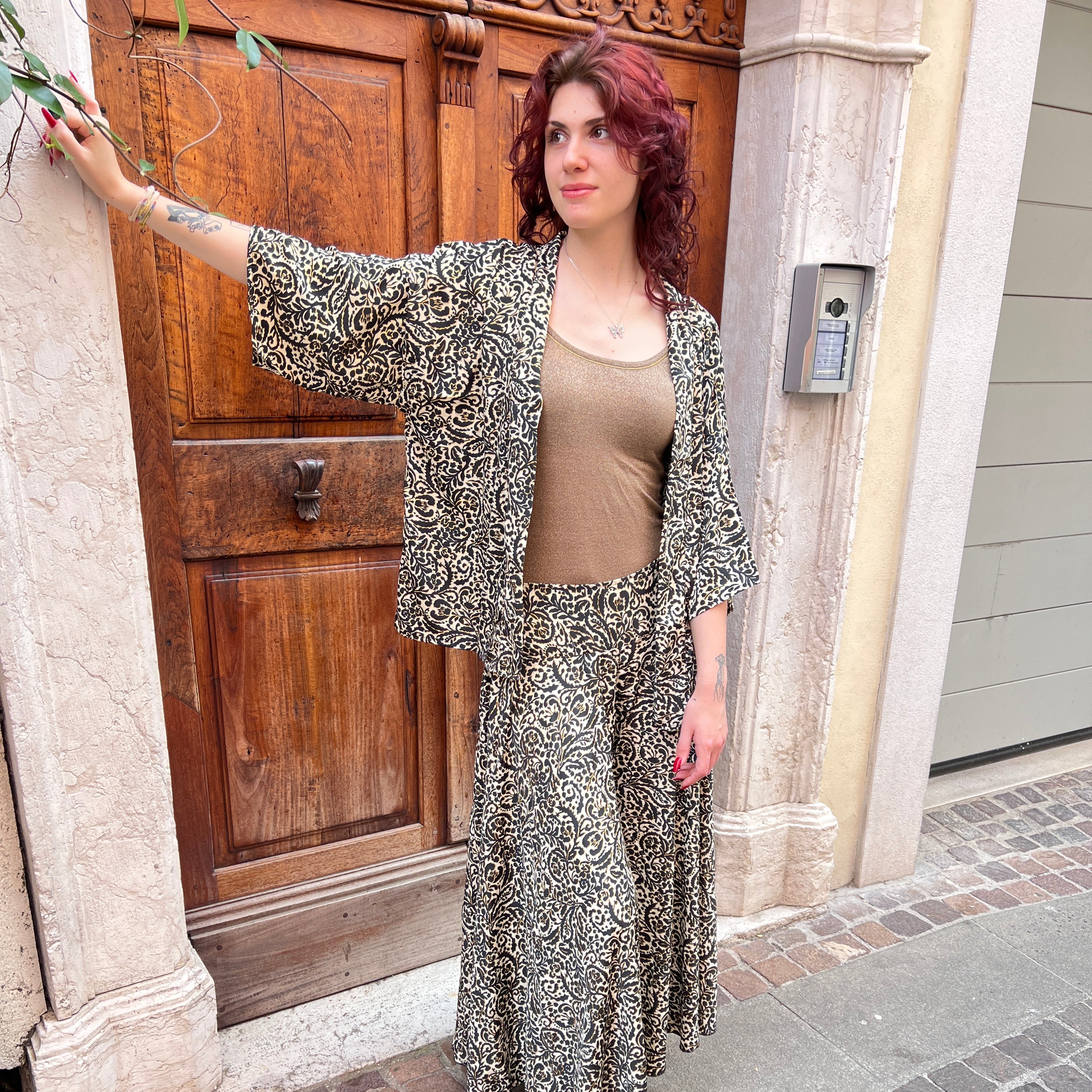 Giacca Donna Kimono In Misto Seta