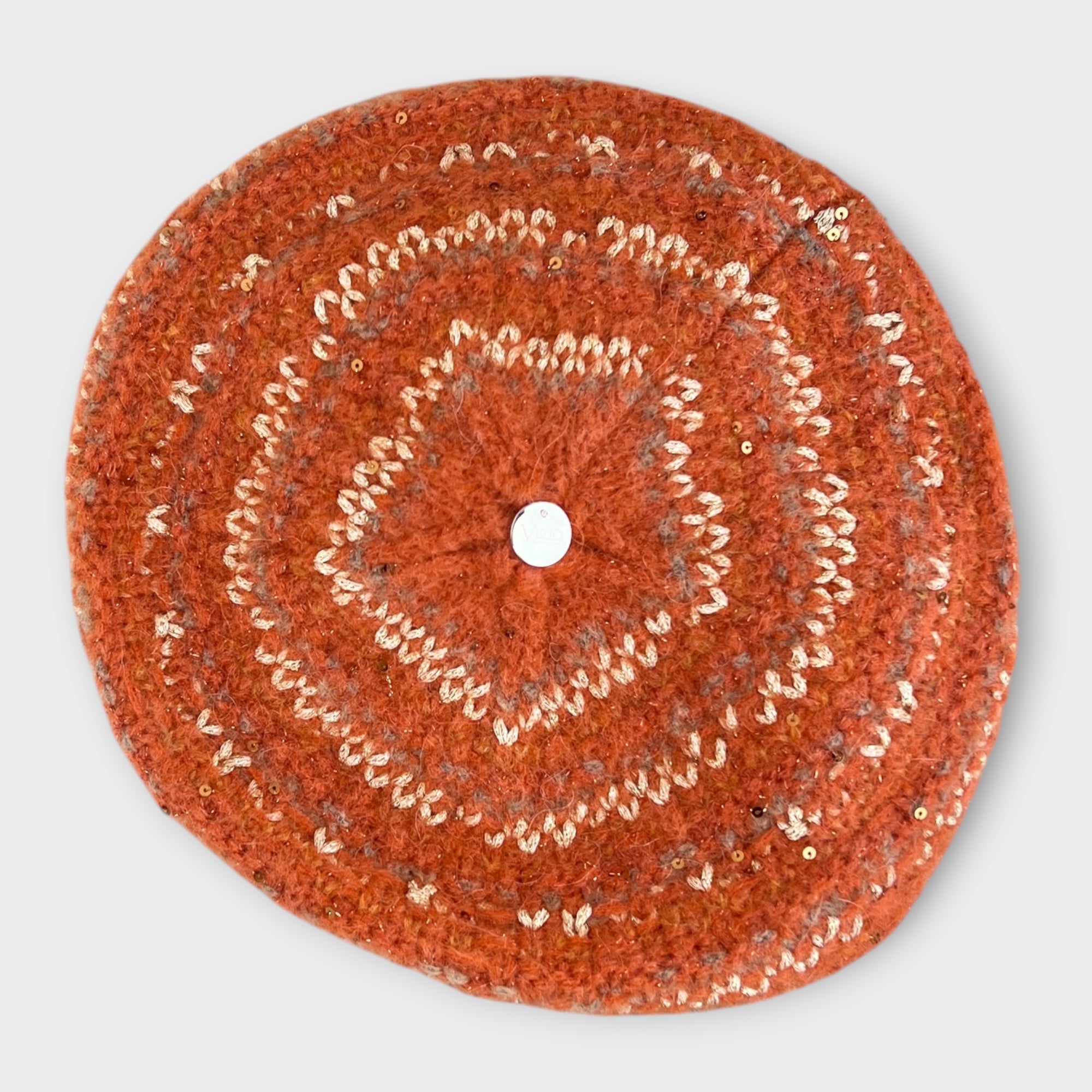 Basco In Maglia Di Mohair Con Lurex E Pailettes