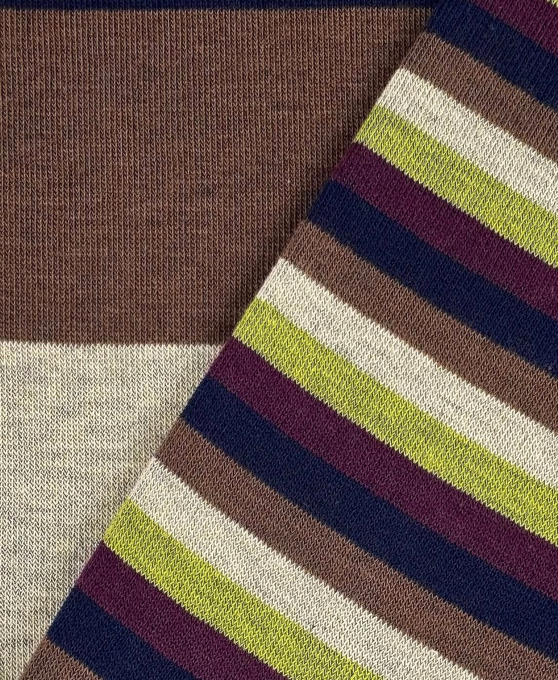 Calzini Spaiati In Cotone Dusk Border