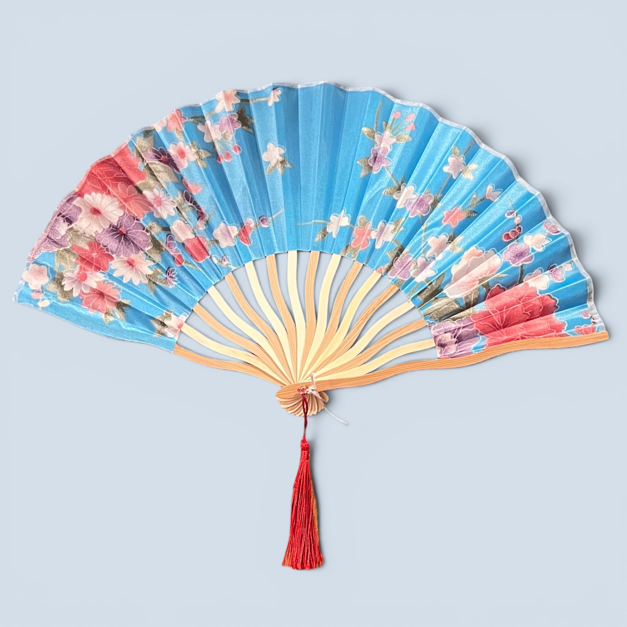 Ventaglio In Bamboo e Seta Fantasia Diam. 37 cm. - Cappelleria Bacca