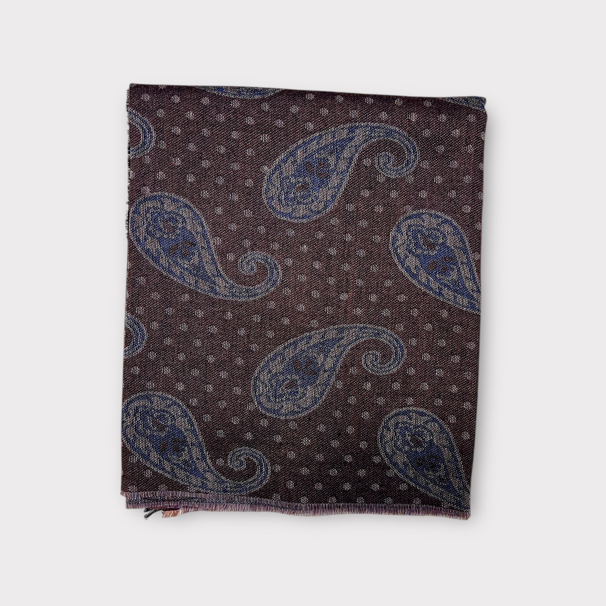 Sciarpa Uomo In Tessuto Fantasia Paisley 180 cm x 50 cm