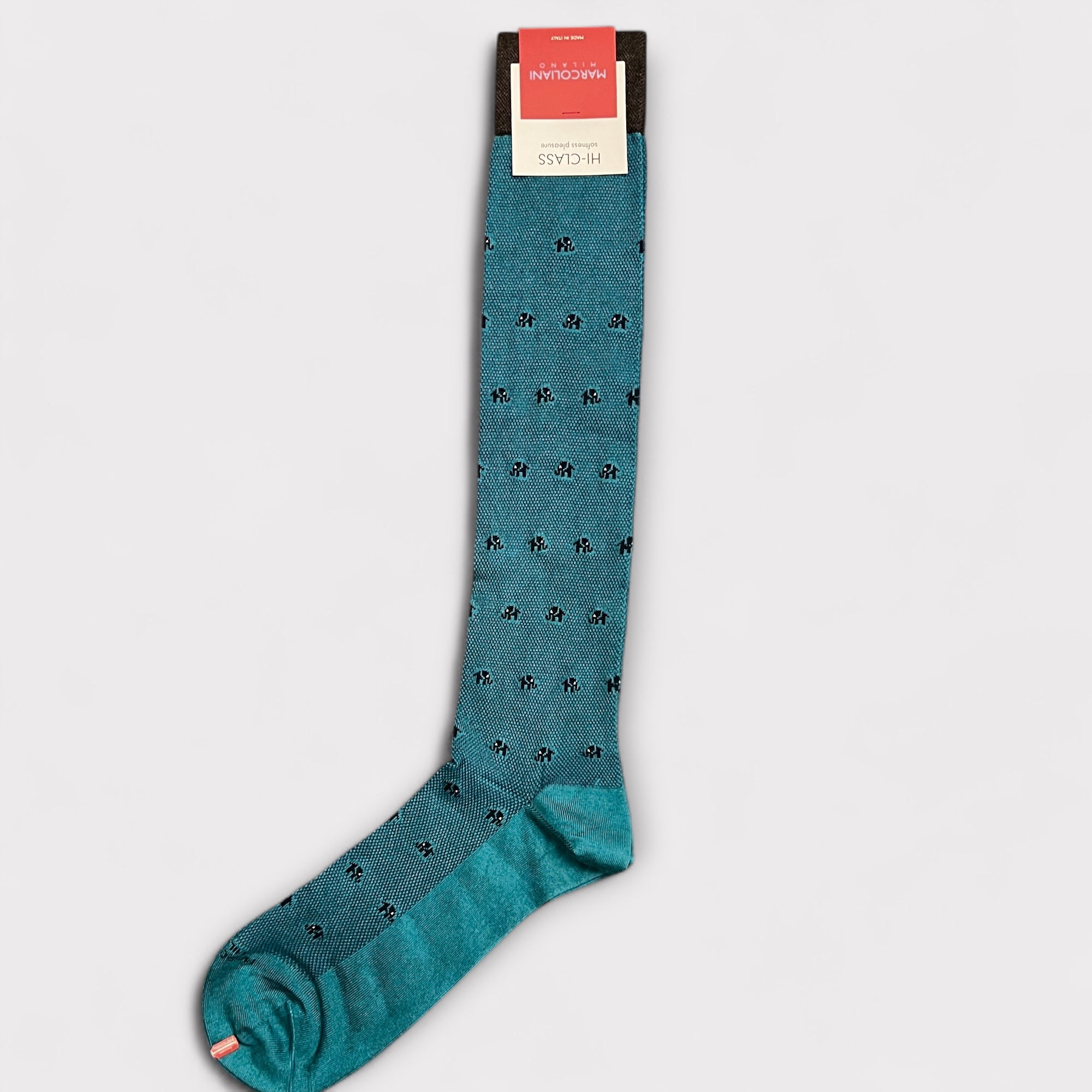 Calzini Uomo Lungo In Modal e Cashmere Elefanti