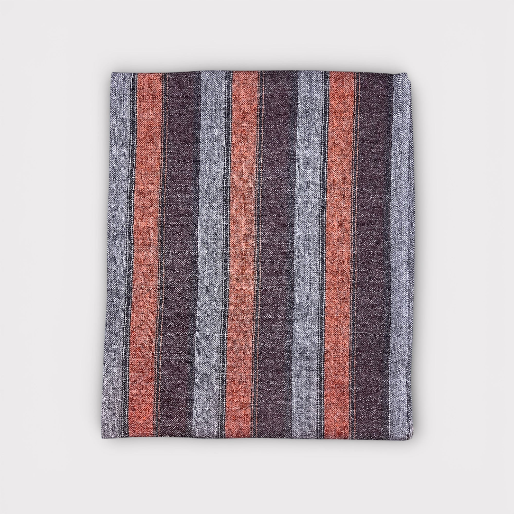 Sciarpa Unisex In Tessuto Di Pura Lana 70 cm x 200 cm Righe