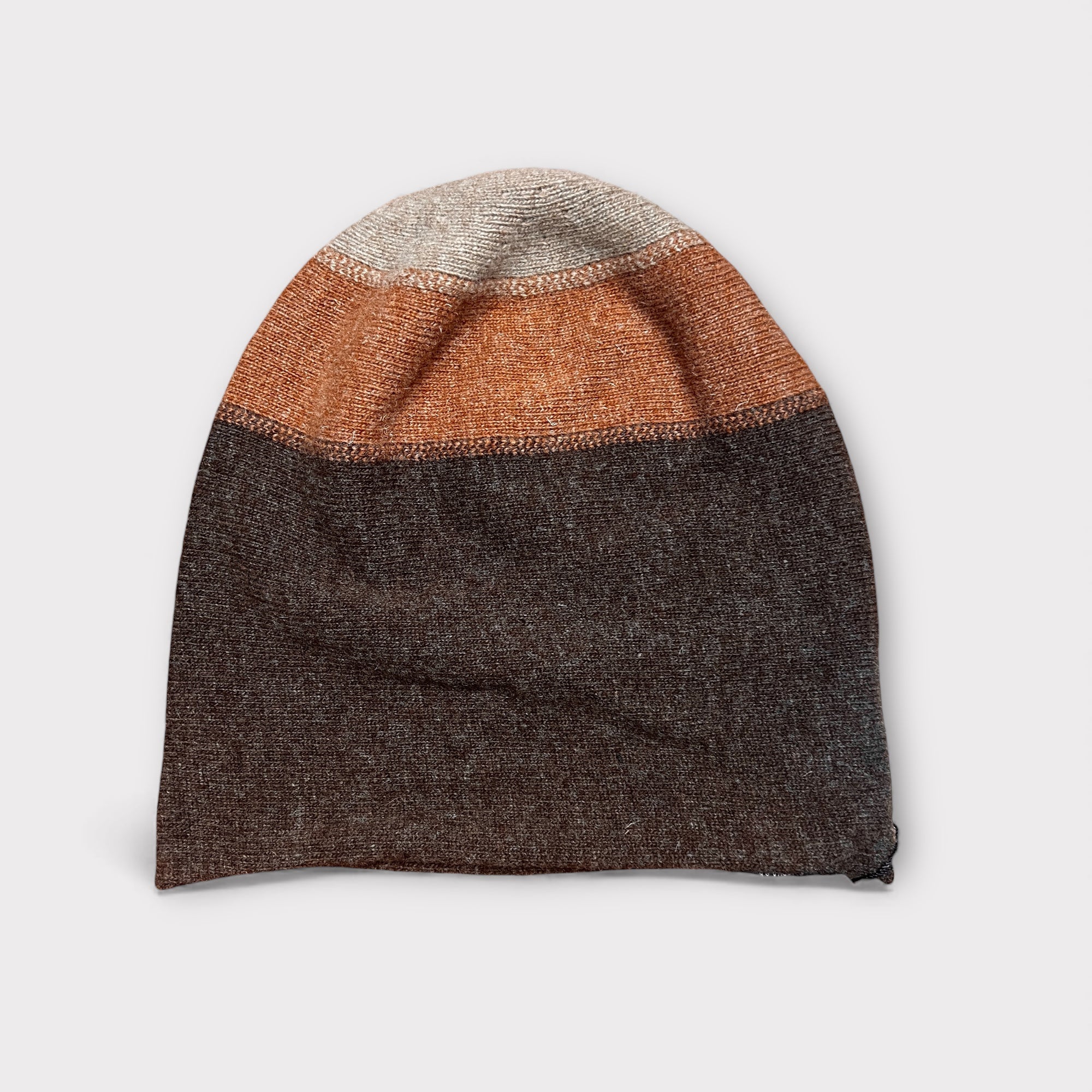 Berretto Beanie In Panno Di Lana Tricolor Kopka