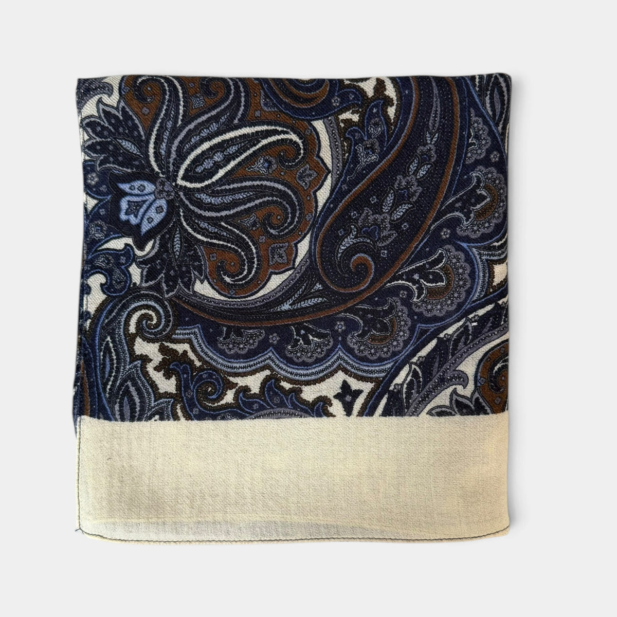 Sciarpa Uomo Invernale In Tessuto Morbido e Sottile Di Pura Lana Fantasia Cashmere 45x180 cm