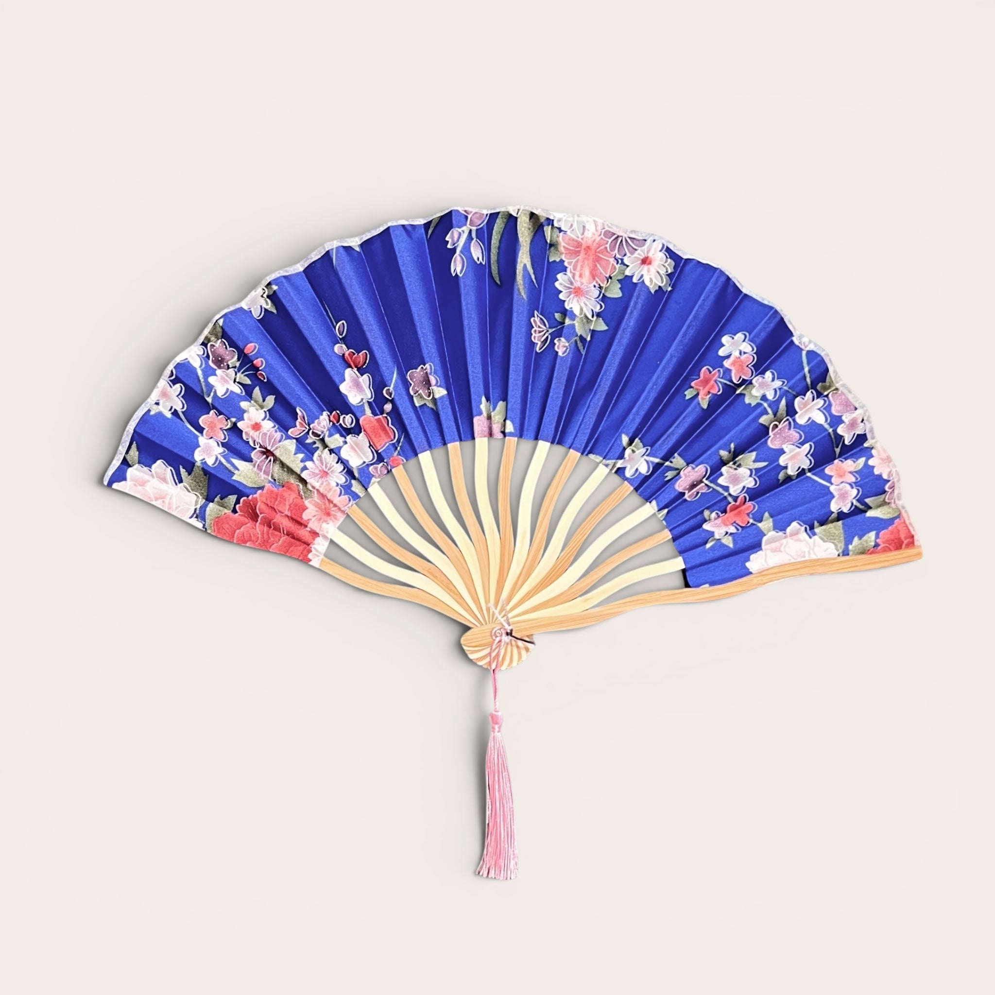 Ventaglio In Bamboo e Seta Fantasia Diam. 37 cm. - Cappelleria Bacca
