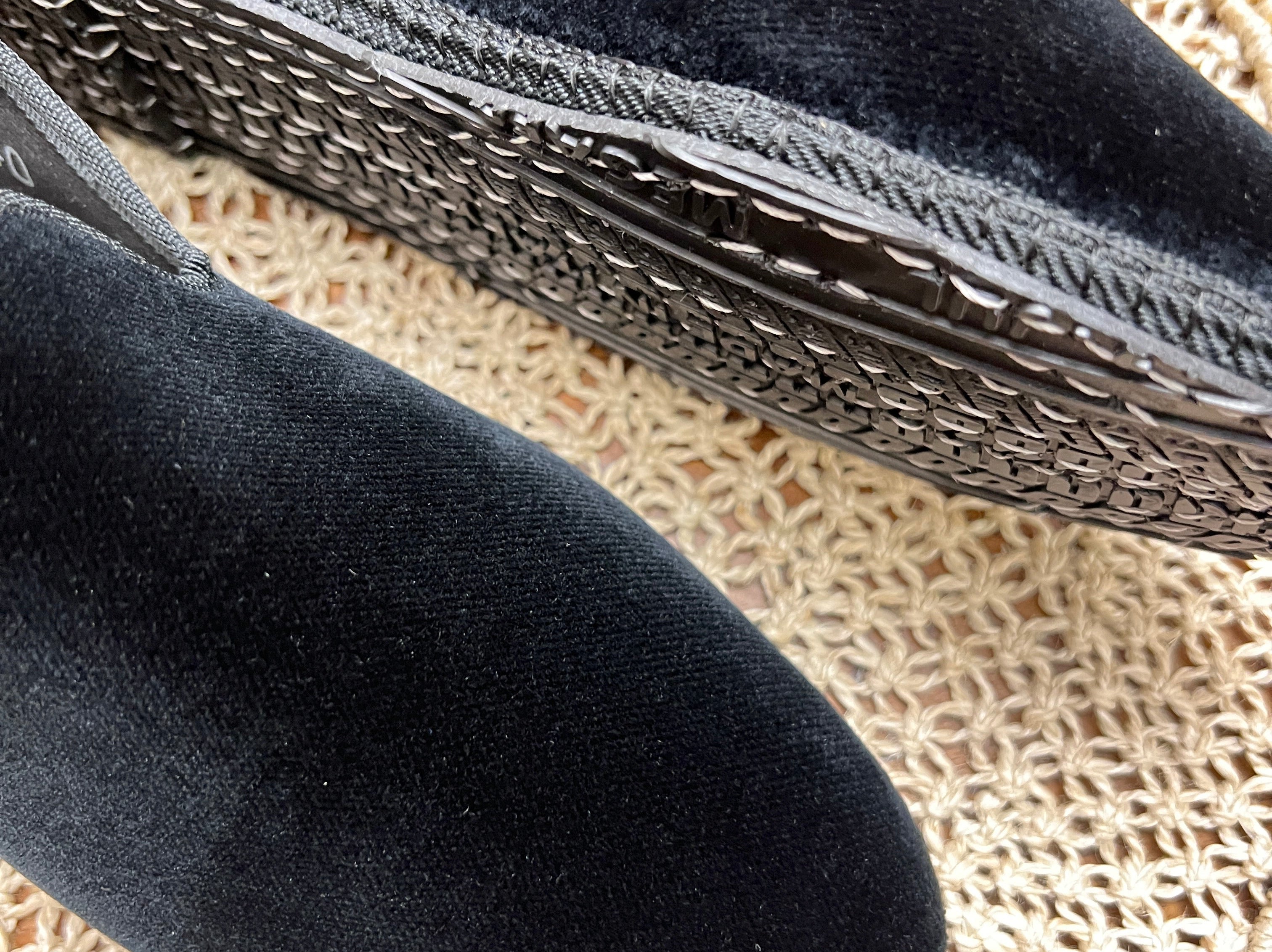 Friulane Originali Uomo In Velluto Nero