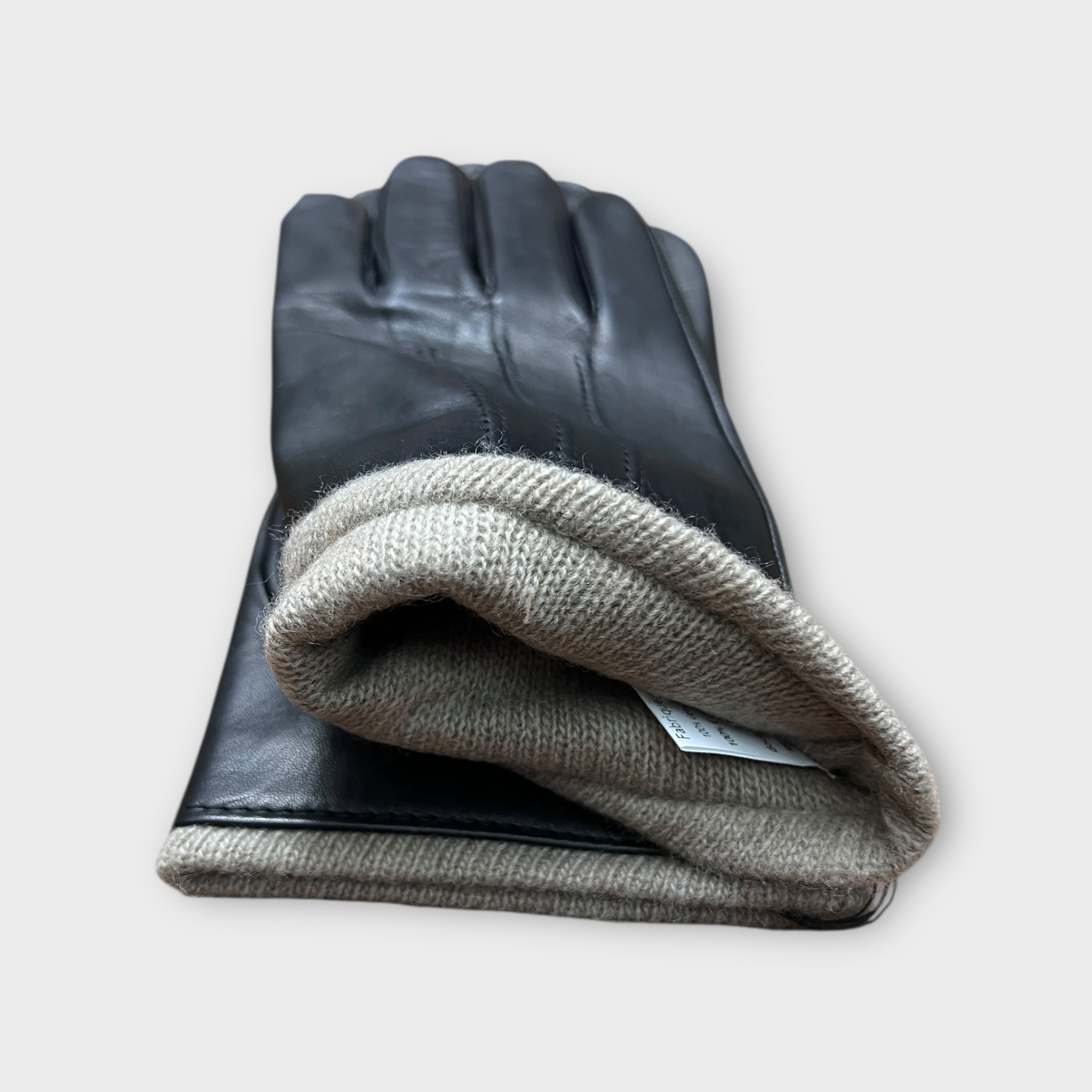 Guanti Uomo In Pelle Di Capretto Fodera Lana e Bordino