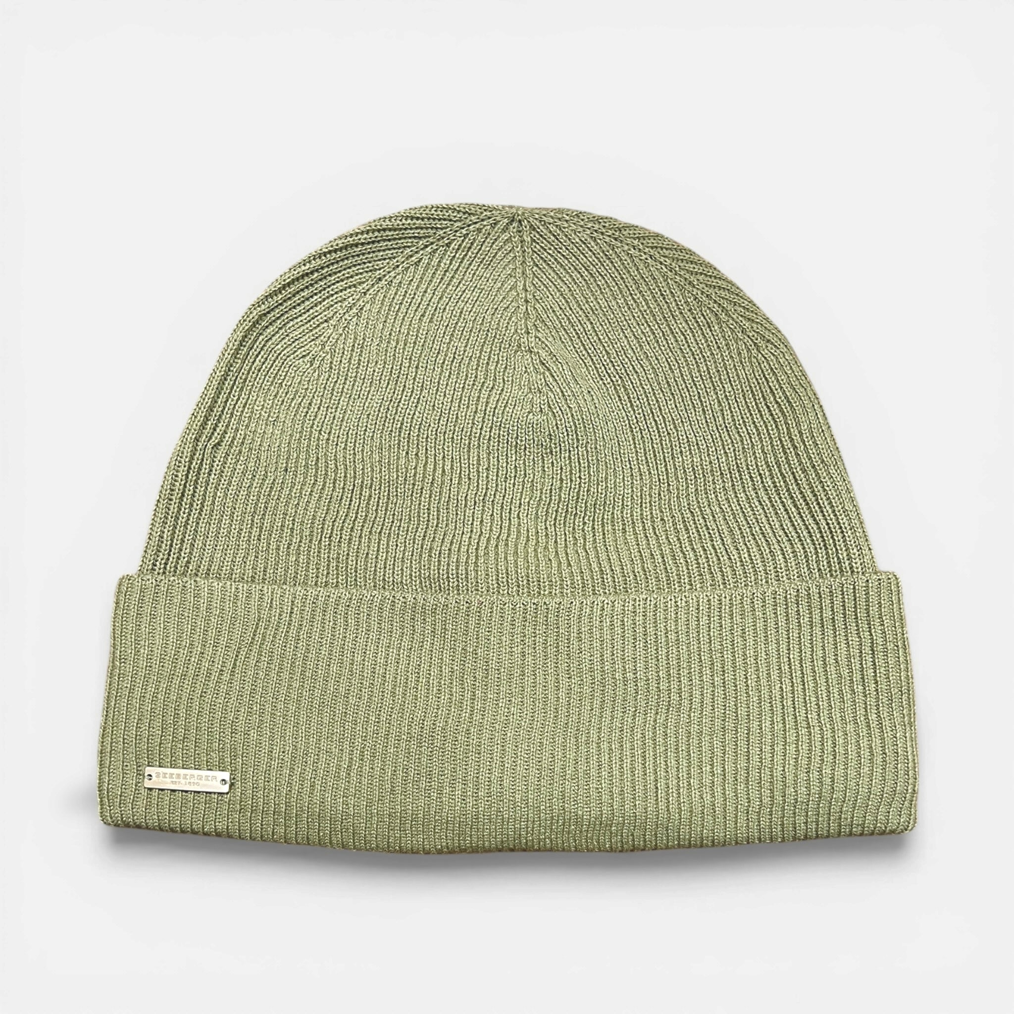 Berretto in Puro Cotone A Costina Fine Con Risvolto Leggero e Traspirante