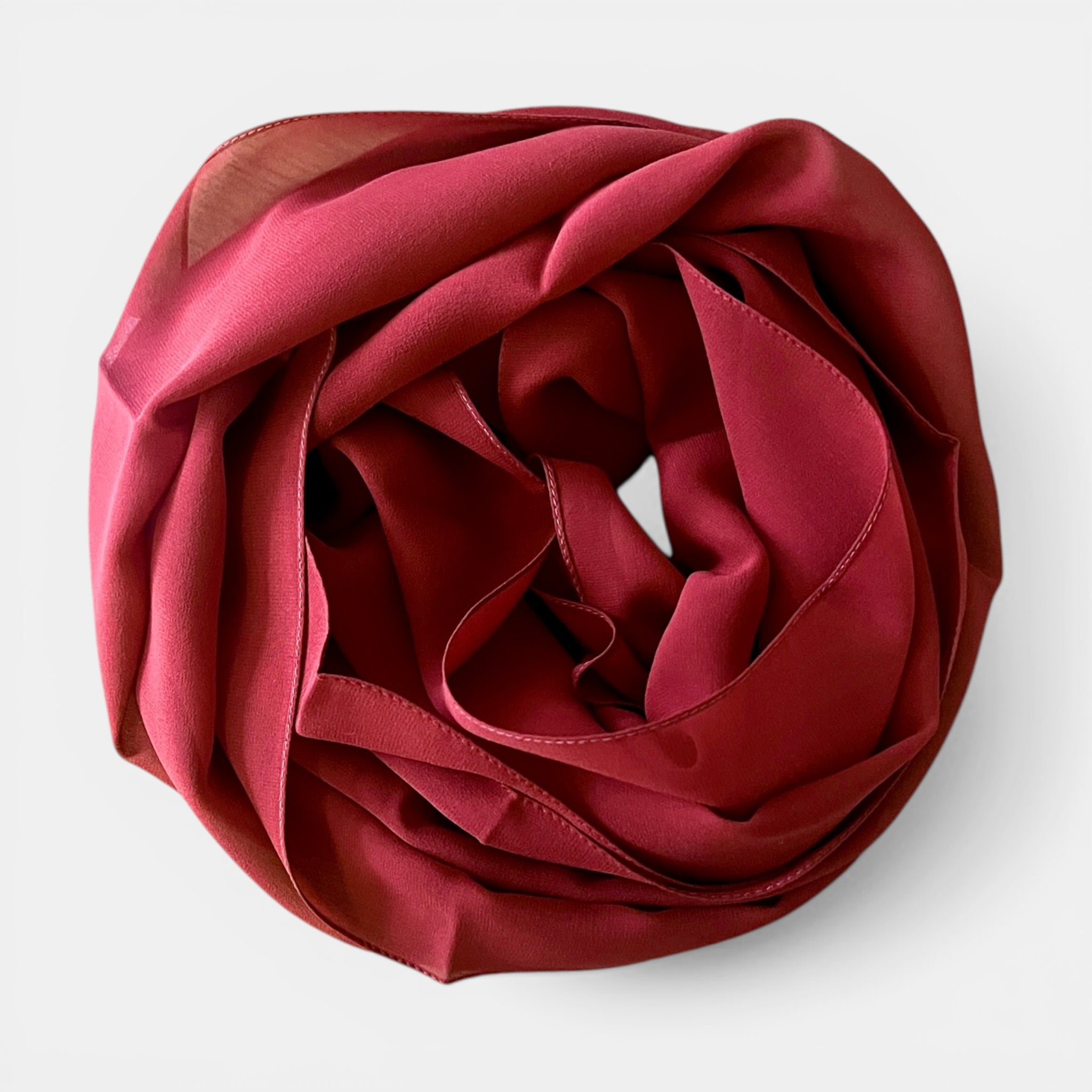 Sciarpa in Pura Seta Georgette Tinta Unita 35x160 cm - Cappelleria Bacca