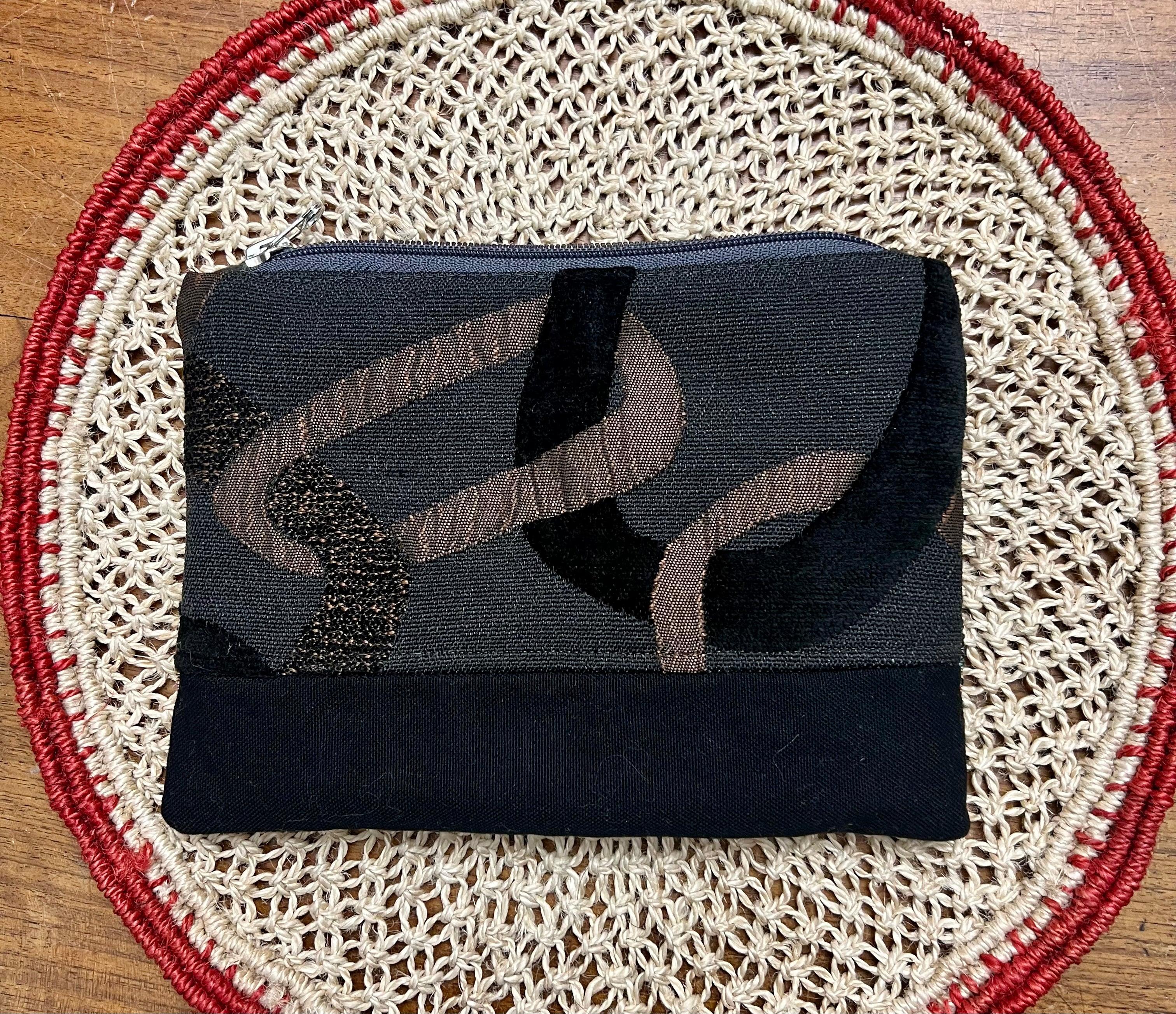 Pochette Nera in tessuto Jaquard