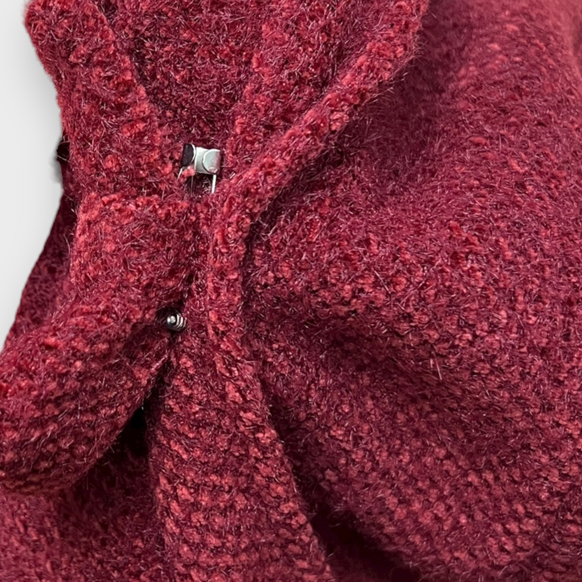 Cappello Bucket Donna In Maglia Con Fiocco Spilla