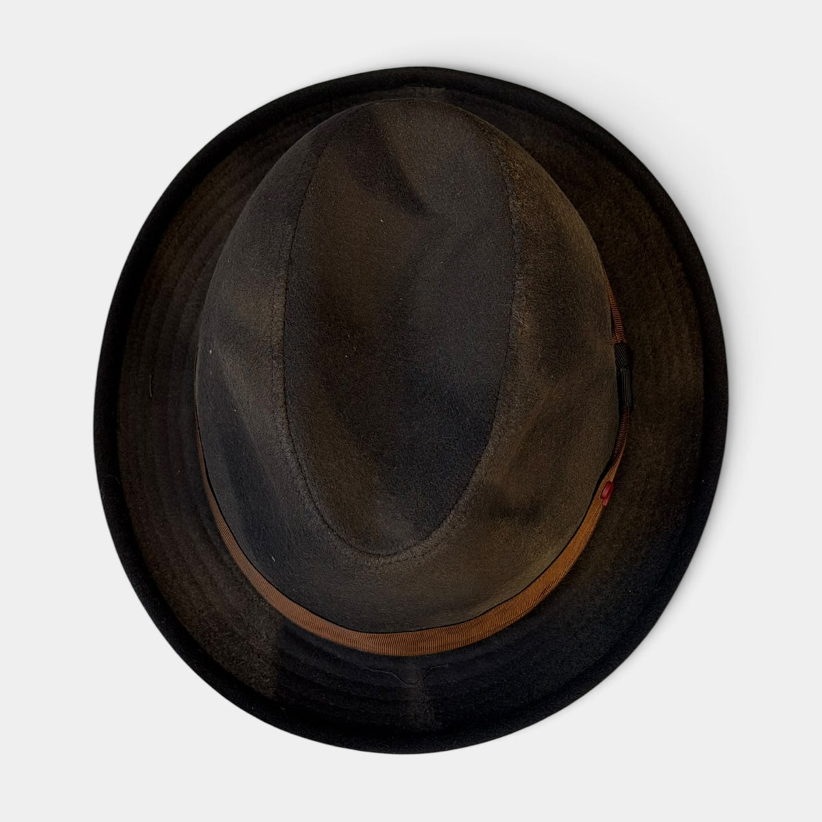 Cappello Trilby "J-Ax" In Tessuto Di Lana Nero Sfumato Alfonso D'Este