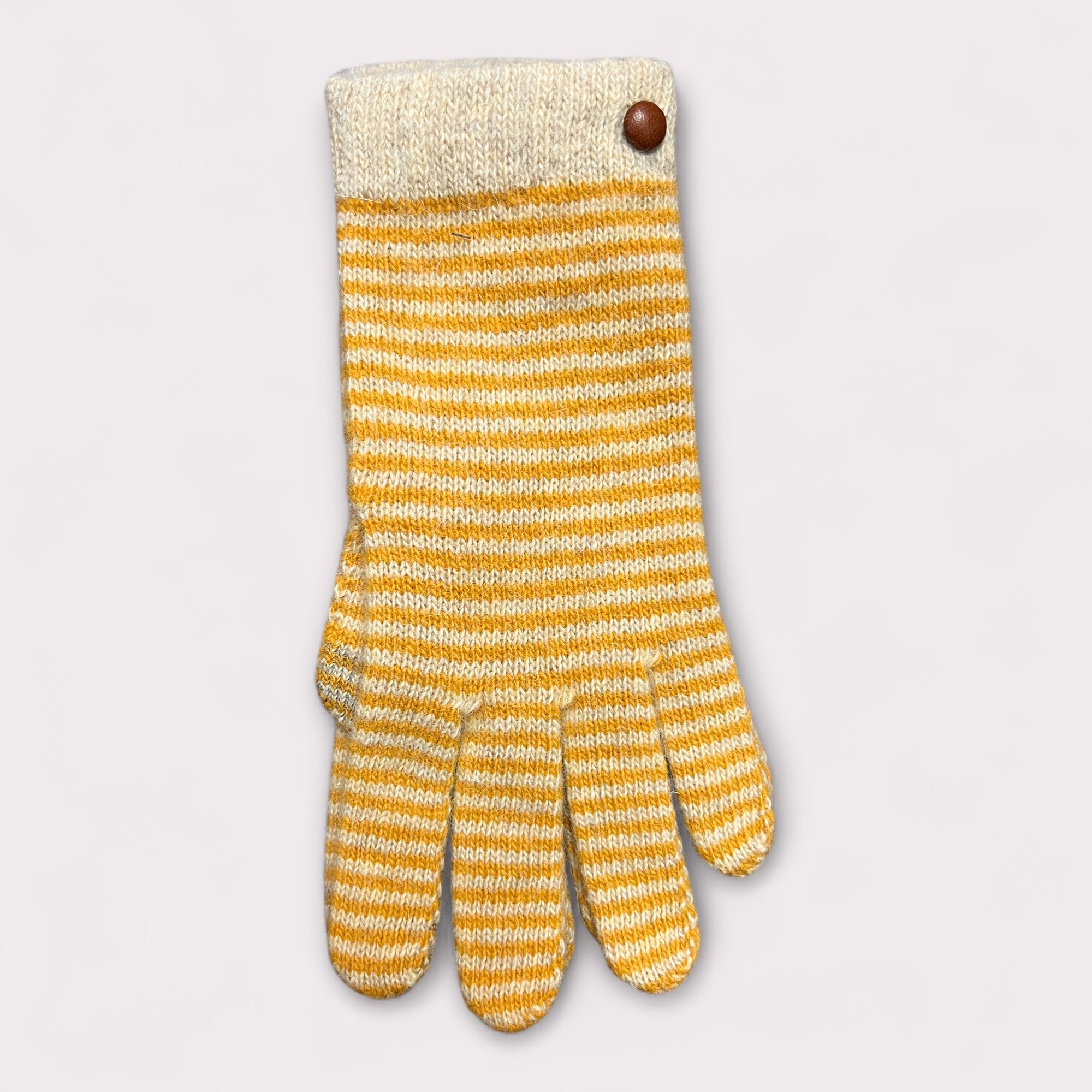 Guanti Da Donna In Lana E Angora Righe Touch Screen