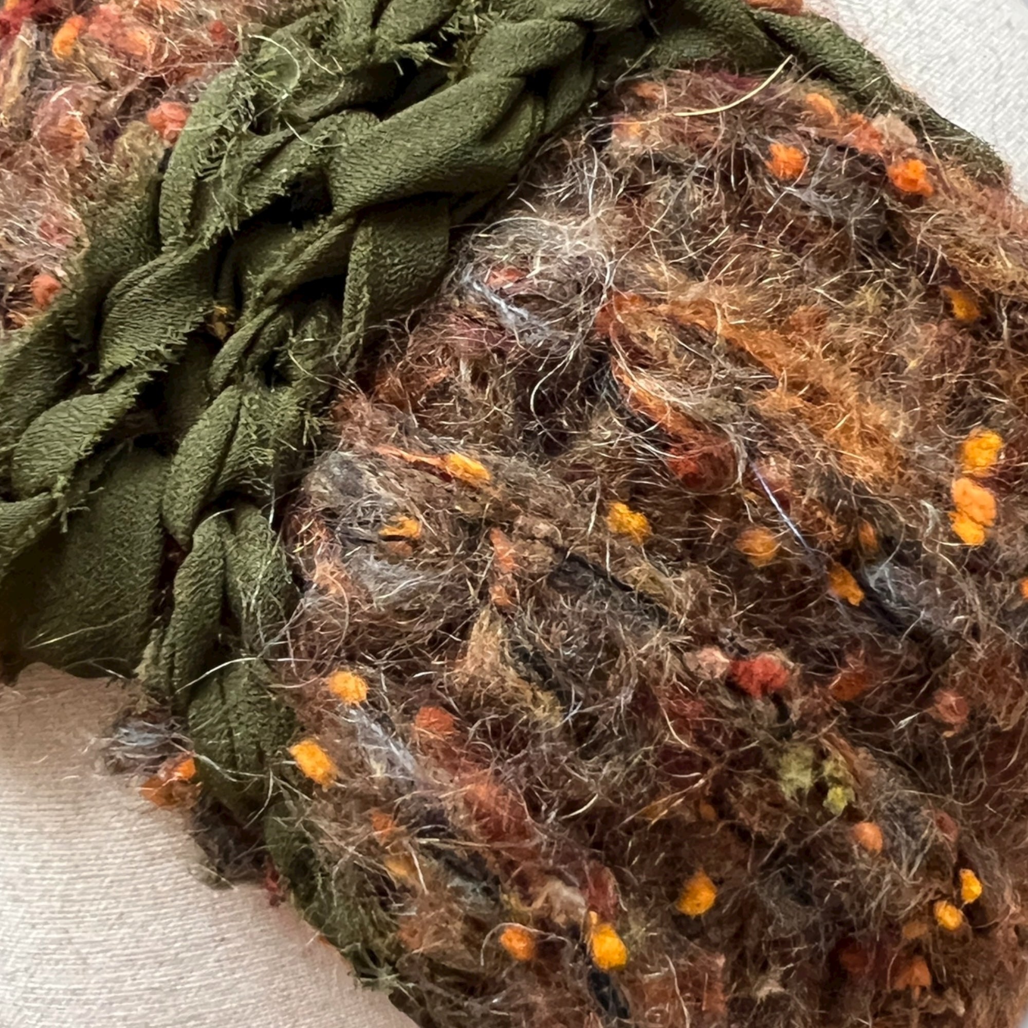 Fascia In Maglia Di Lana Bouclé