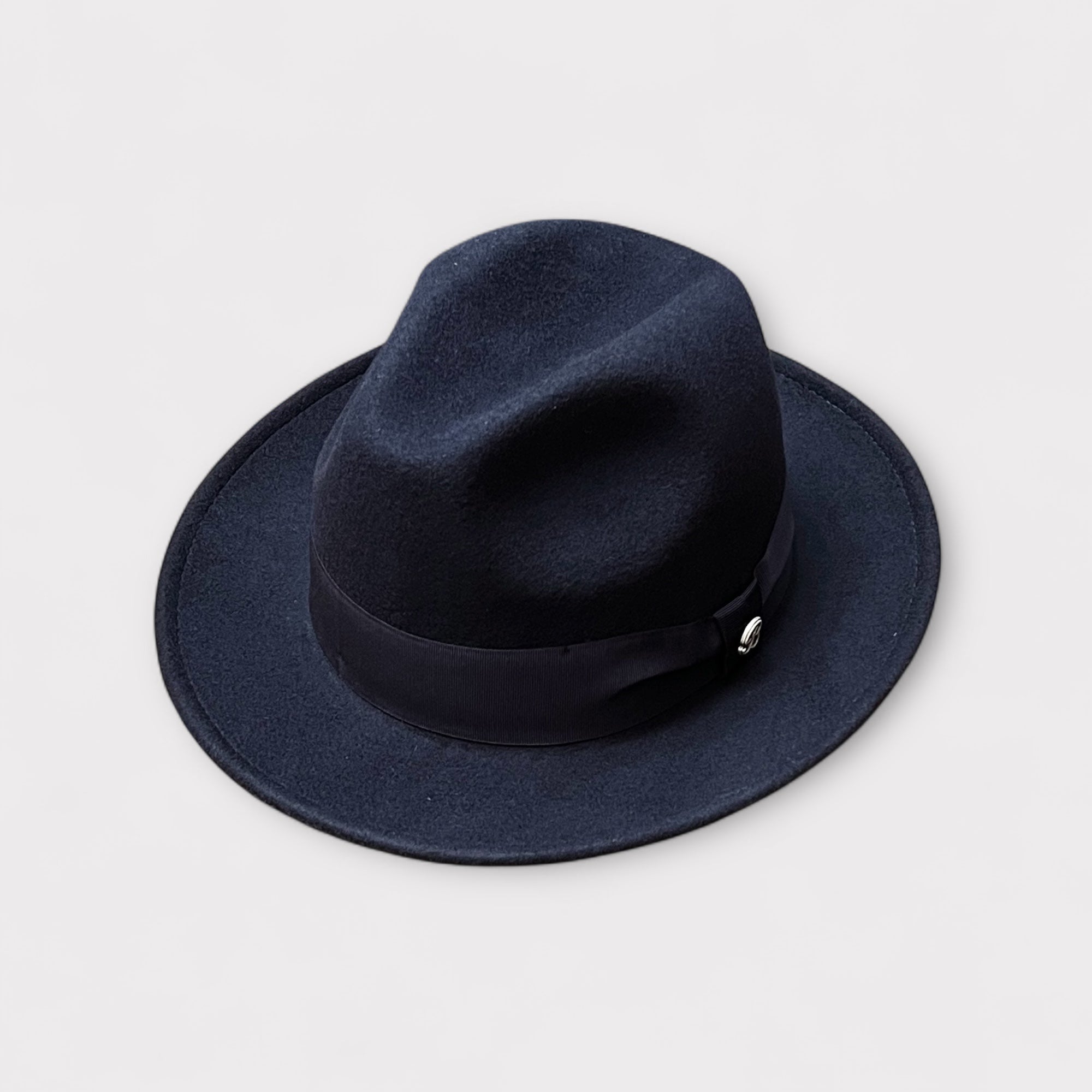 Cappello Fedora Unisex In Feltro Di Lana Extrafine