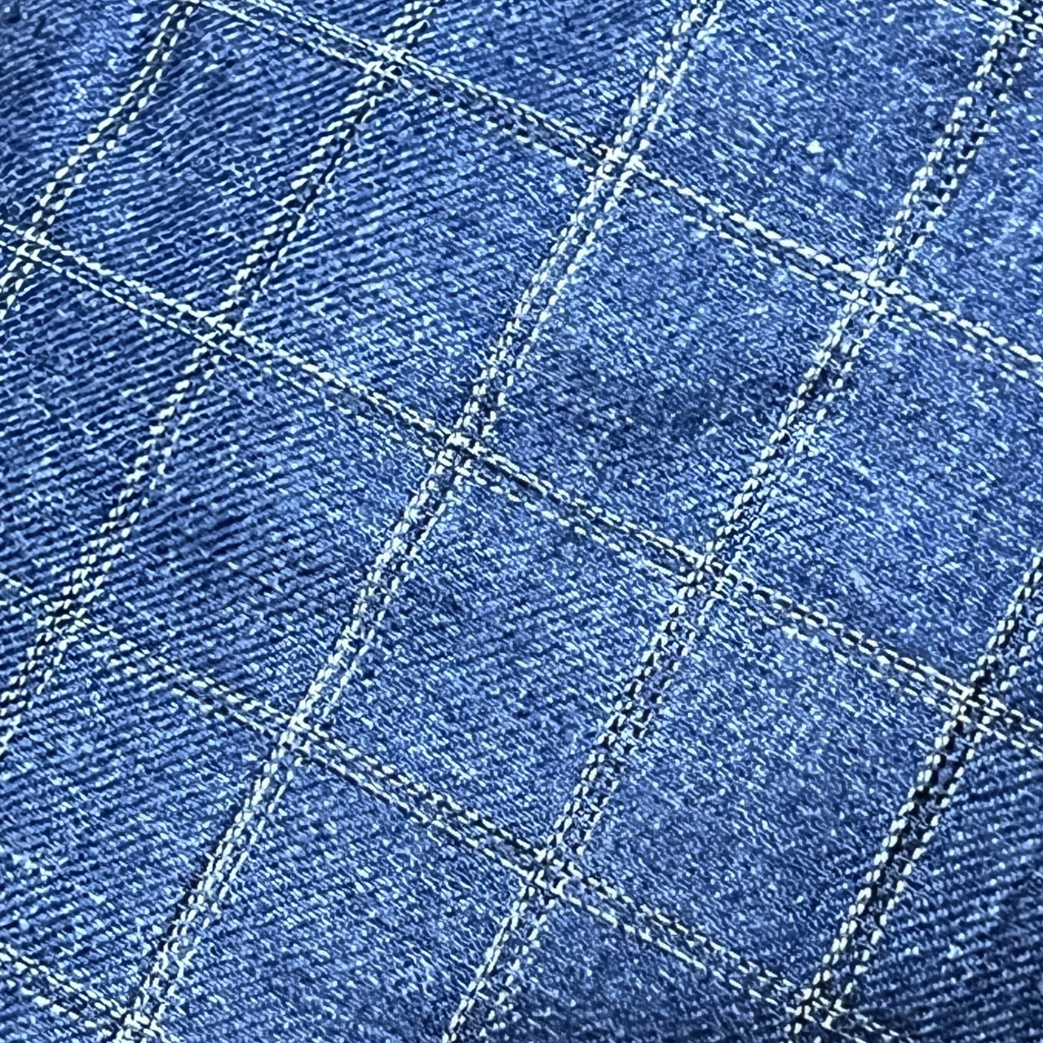 Coppola Estiva In Puro Lino col. Blu Quadro Check - Cappelleria Bacca