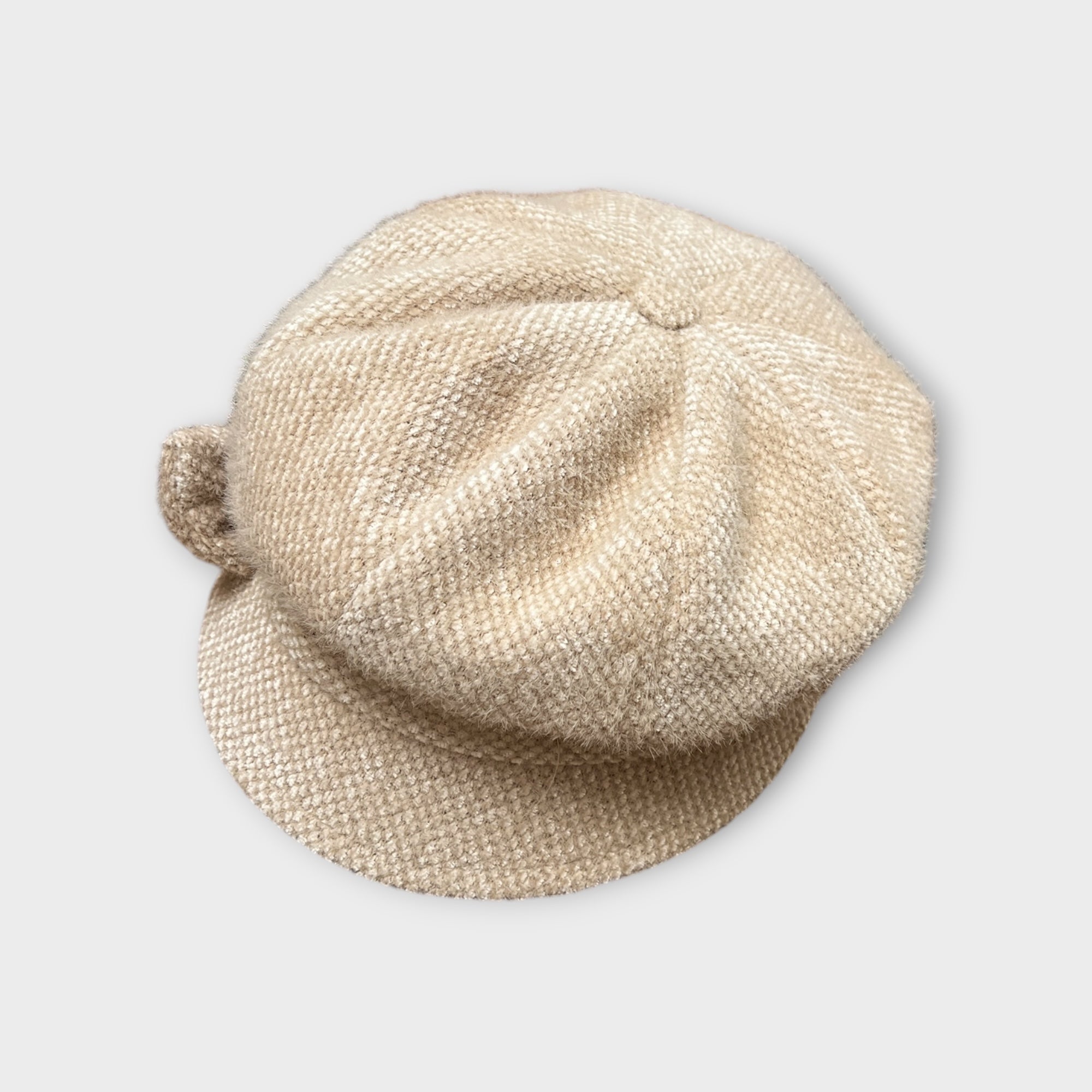 Berretto Donna In Pile Senza Lana Con Visiera E Fiocco