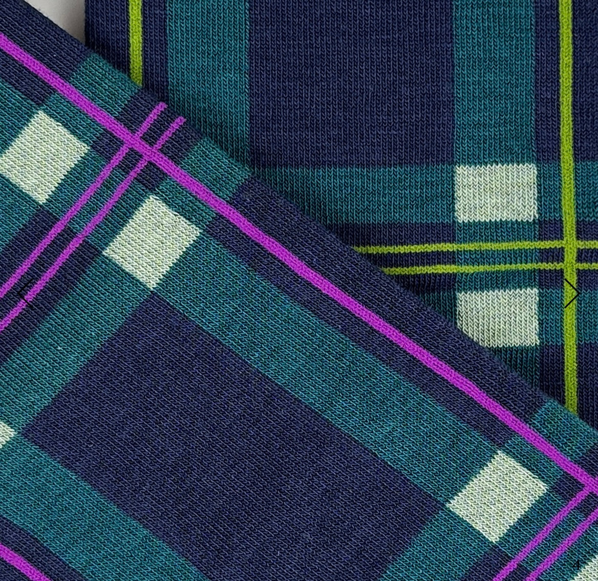 Calzini Spaiati Lunghi In Cotone Check Check