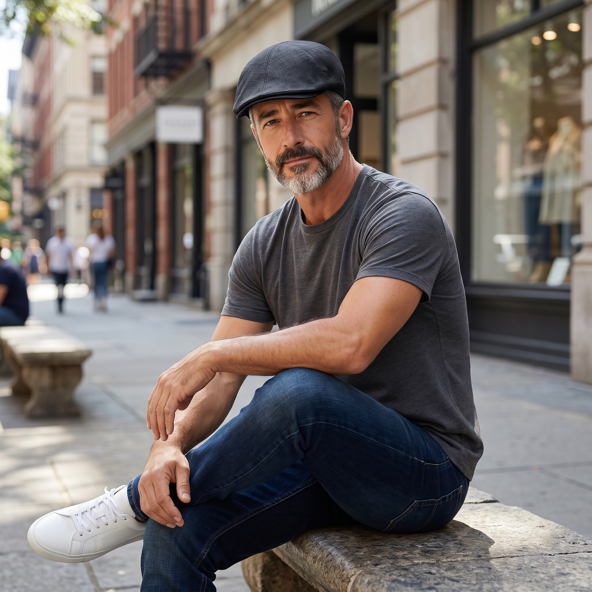 Coppola Estiva Papero Duck Cap In Puro Lino Nero