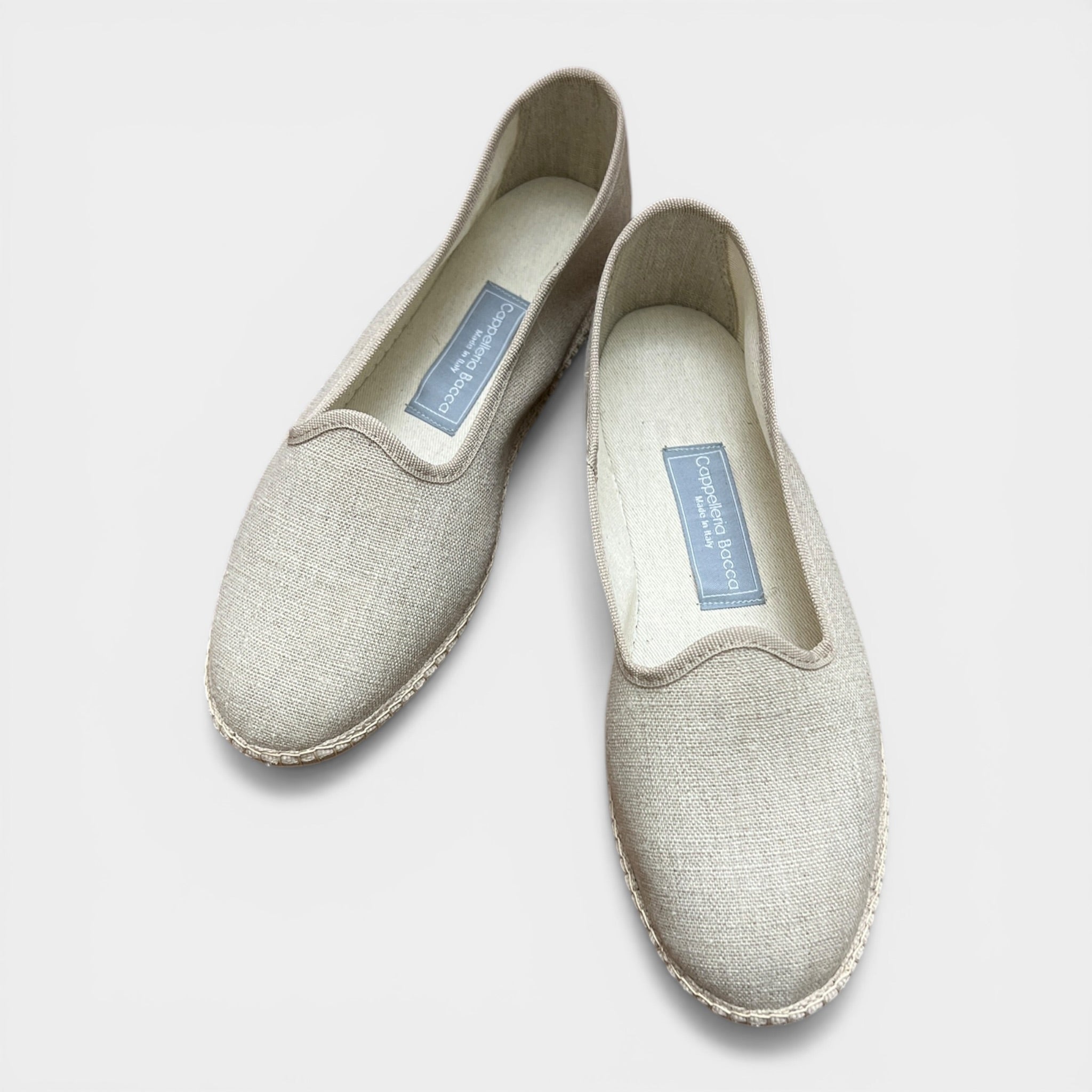 Friulane Originali In Lino Beige – 100% Made In Italy