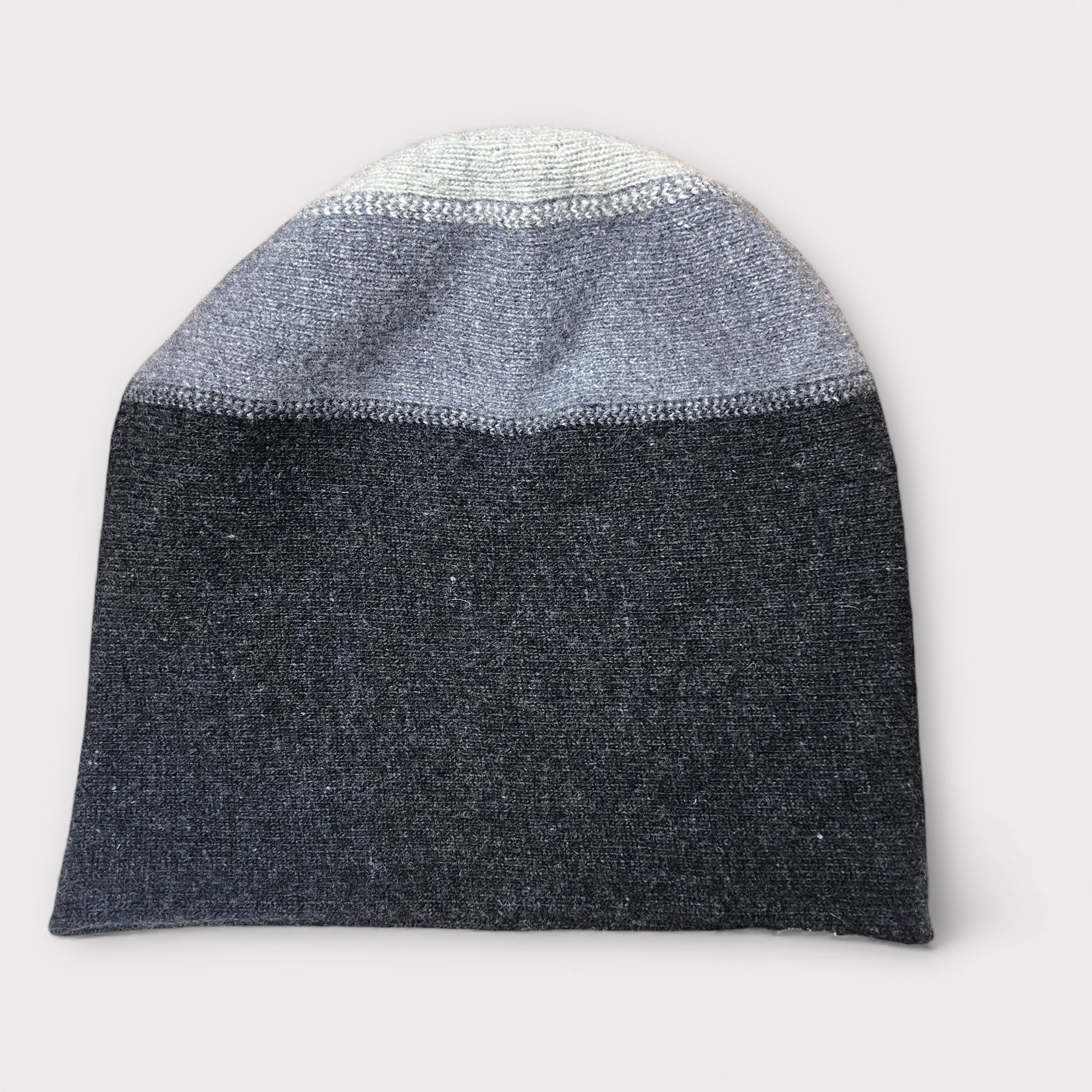 Berretto Beanie In Panno Di Lana Tricolor Kopka