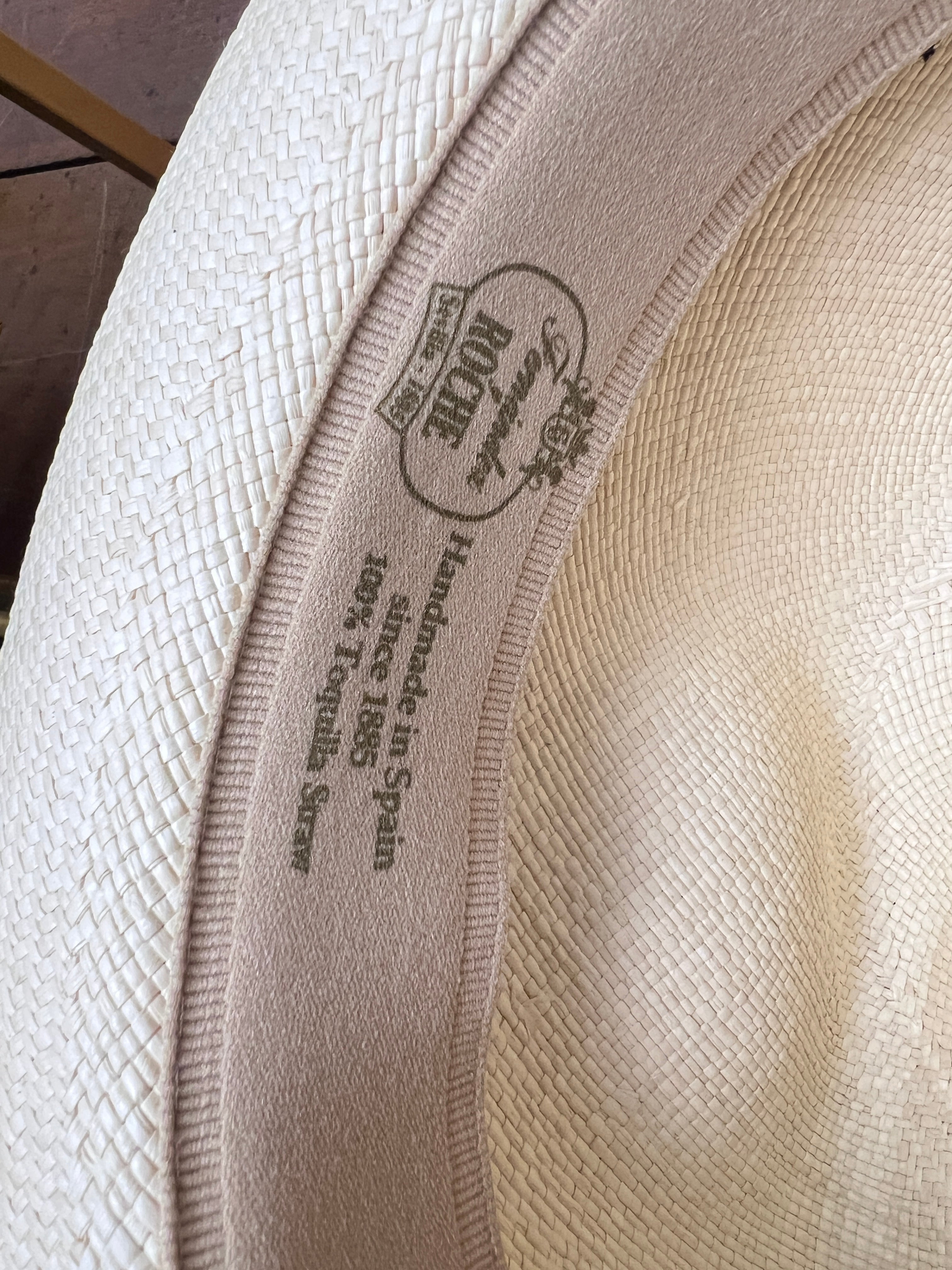 Cappello Panama Originale Ecuadoriano Fedora qualità fine