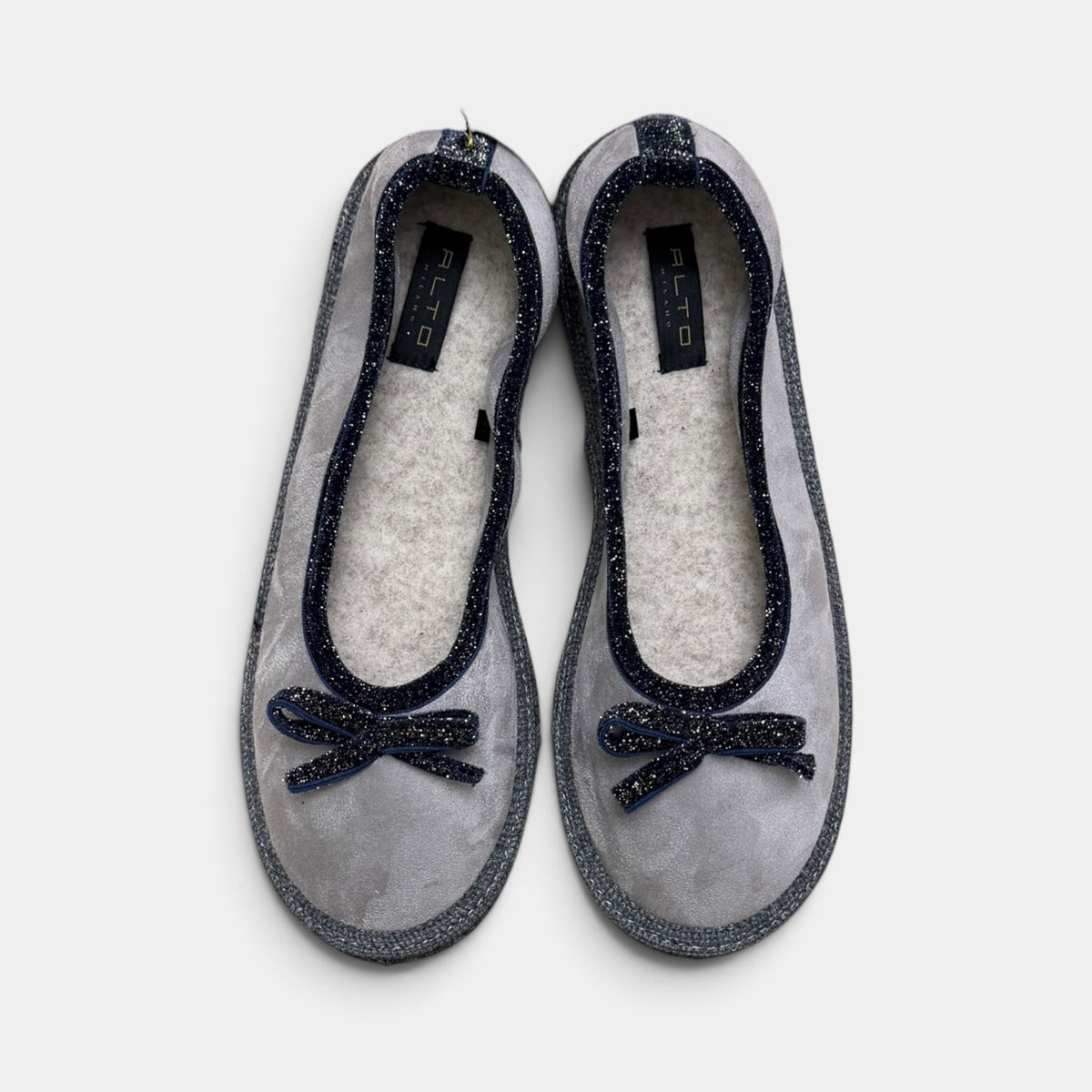 Pantofola Slipper Donna In Lana e Alcantara- Suola in Gomma - Cappelleria Bacca