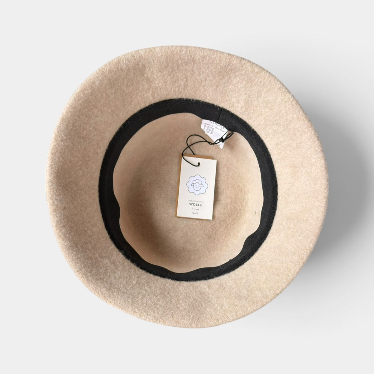 Cloche - Bucket In Panno di Pura Lana Pieghevole