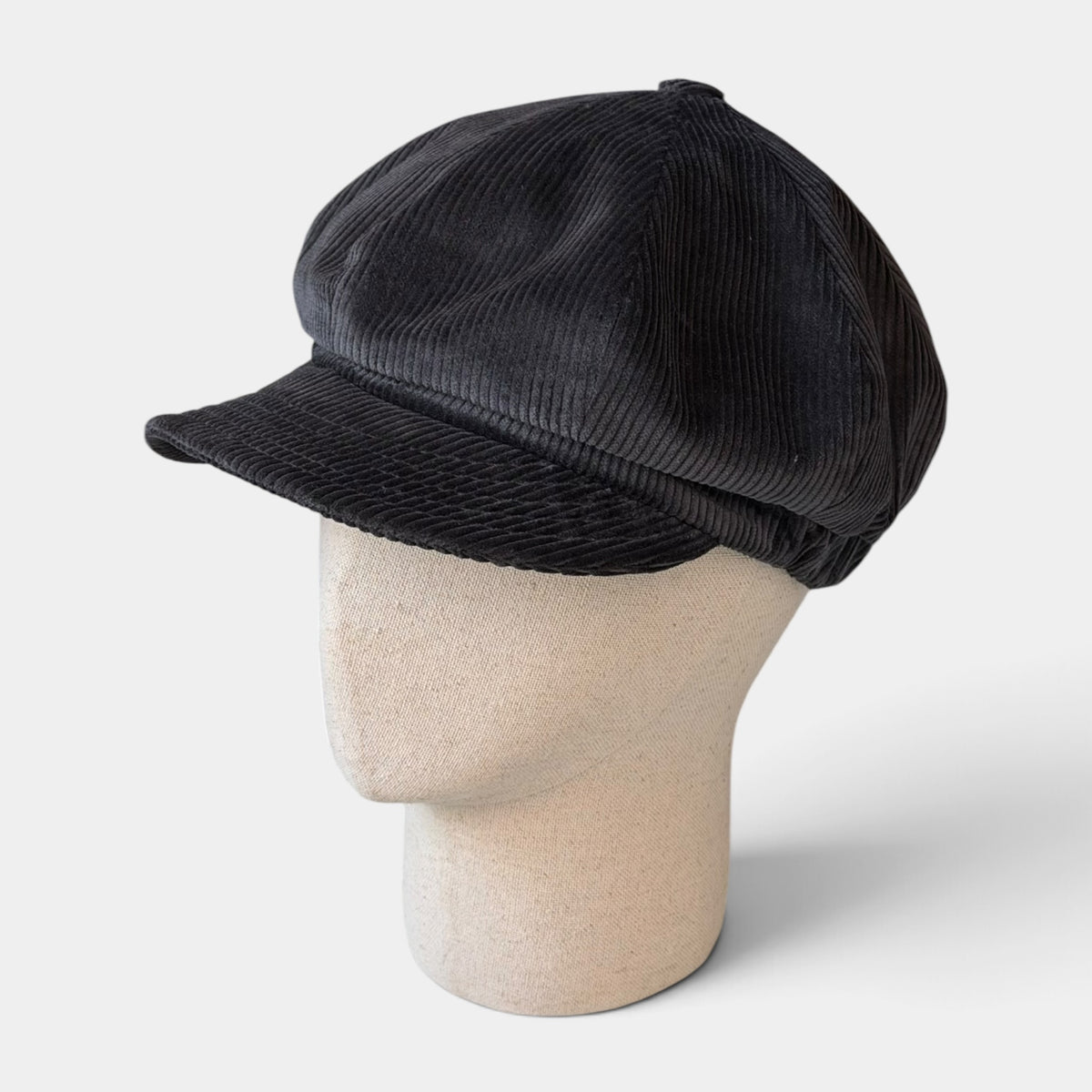 Cappello Unisex Con Visiera Tipo Jackie Stewart In Velluto di Puro Cotone - 8 Spicchi - Cappelleria Bacca