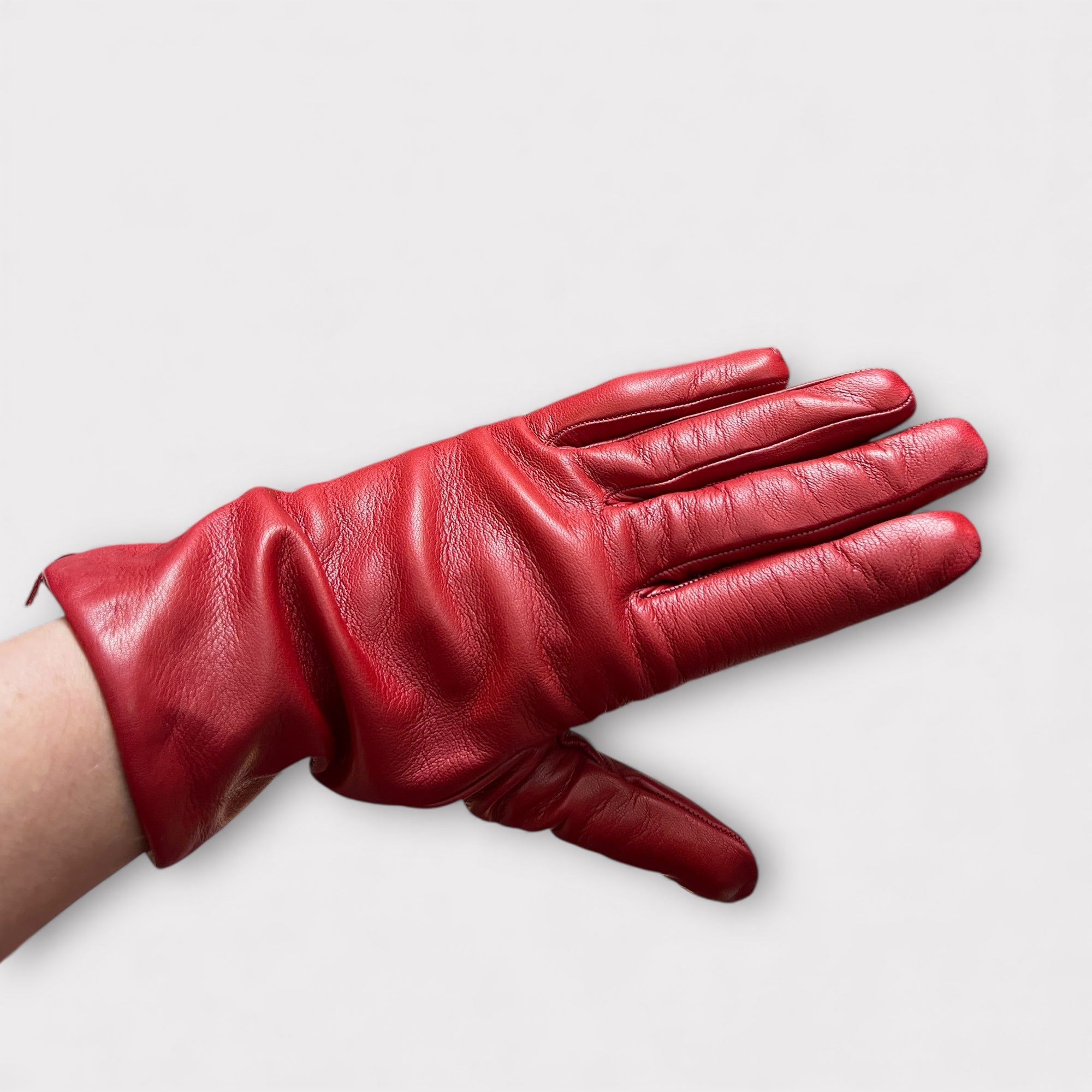 Guanti Donna In Pelle Fodera Cashmere