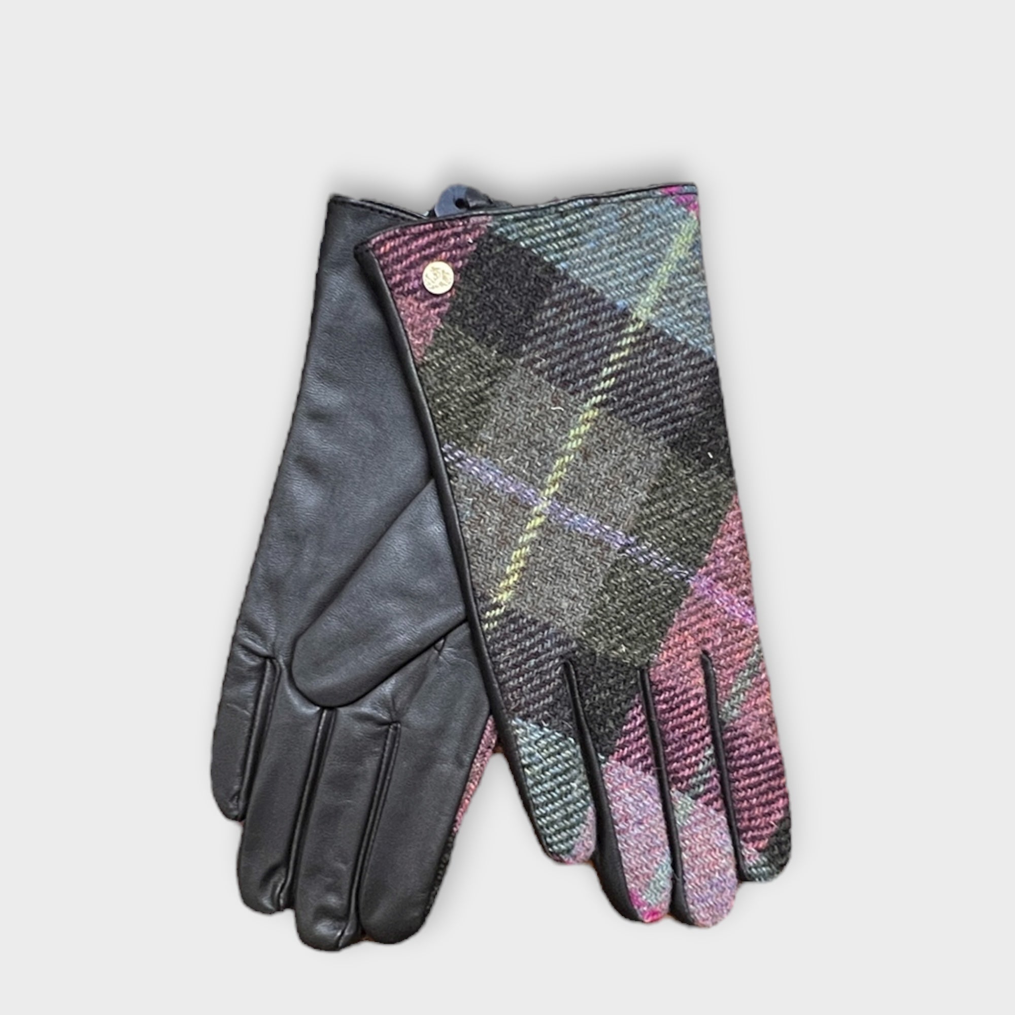 Guanti donna in pelle e lana tweed di Failsworth