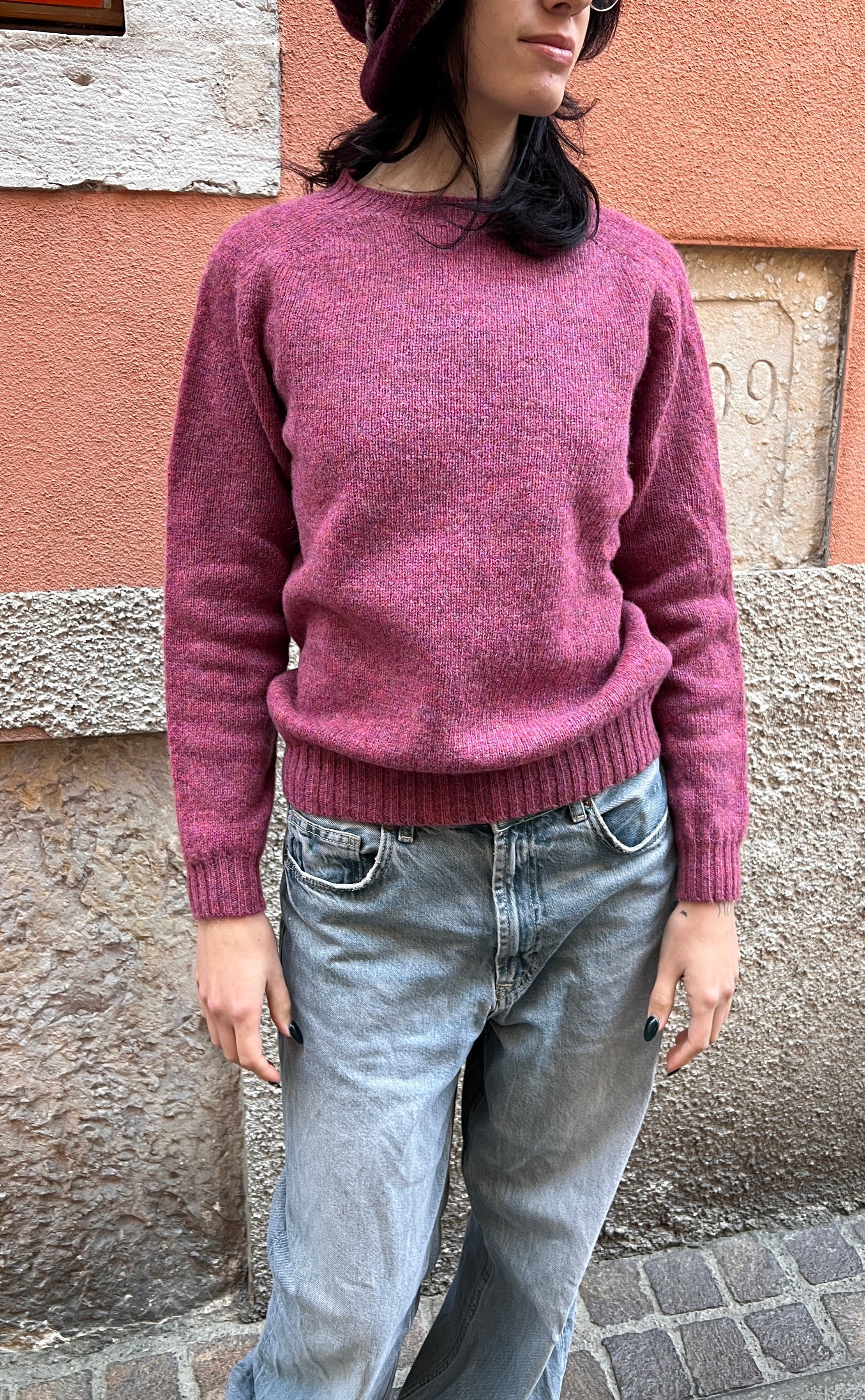 Maglione Donna In Maglia Di Pura Lana Harley Of Scotland