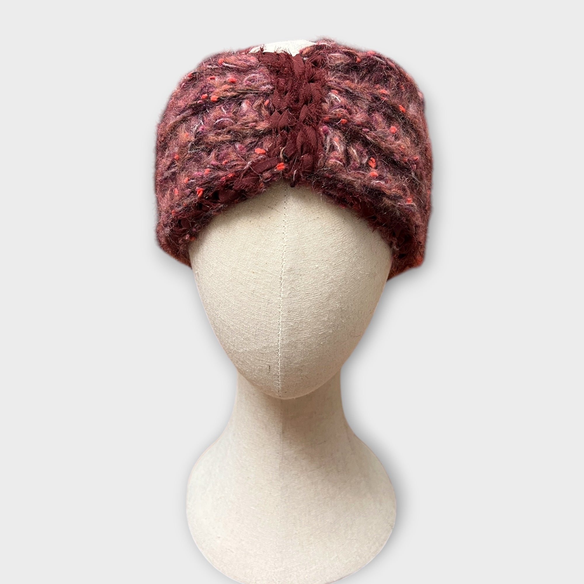 Fascia In Maglia Di Lana Bouclé