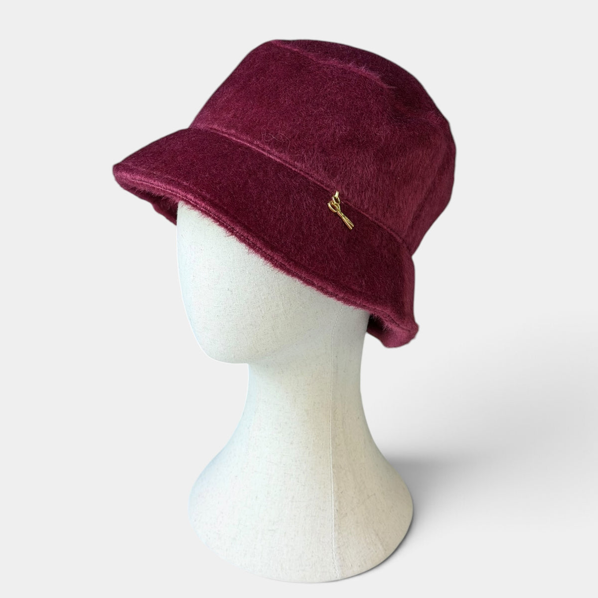 Cappello Bucket Donna In Tessuto Morbido Effetto Pelliccia