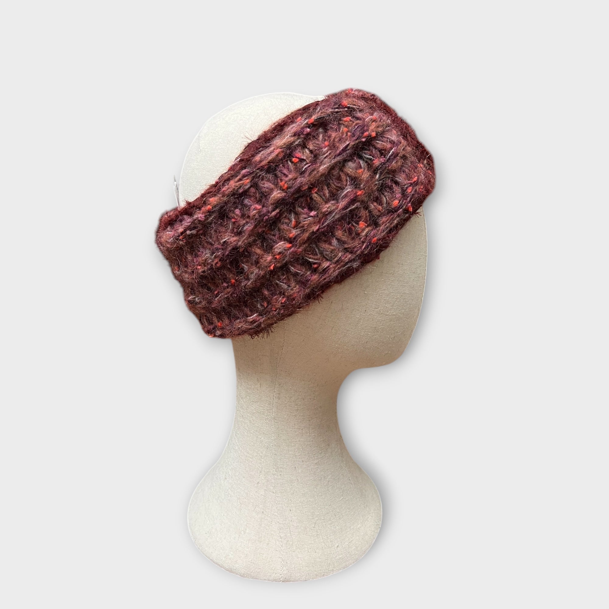 Fascia In Maglia Di Lana Bouclé