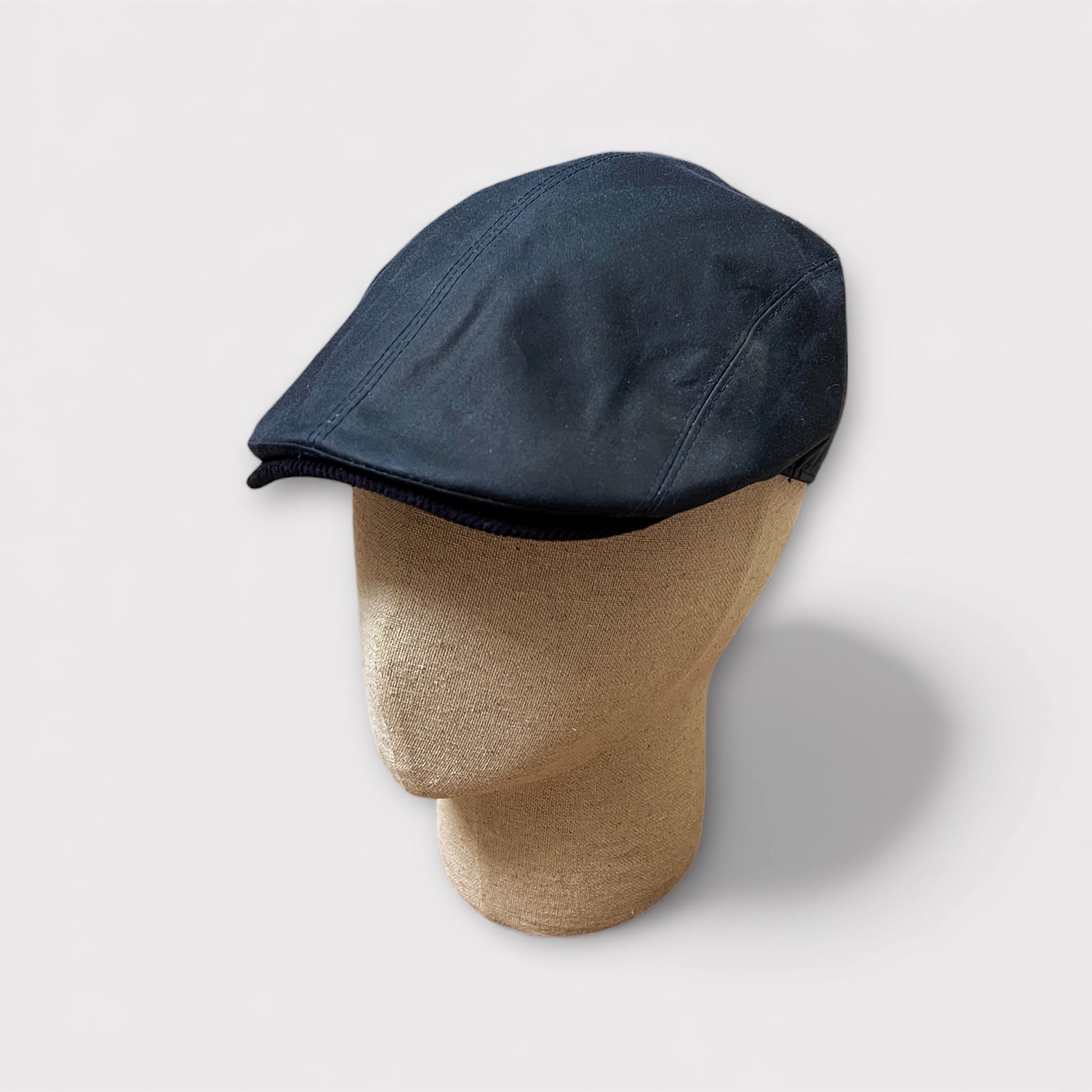 Coppola Uomo Becco In Cotone Impermeabile Cerato Blu