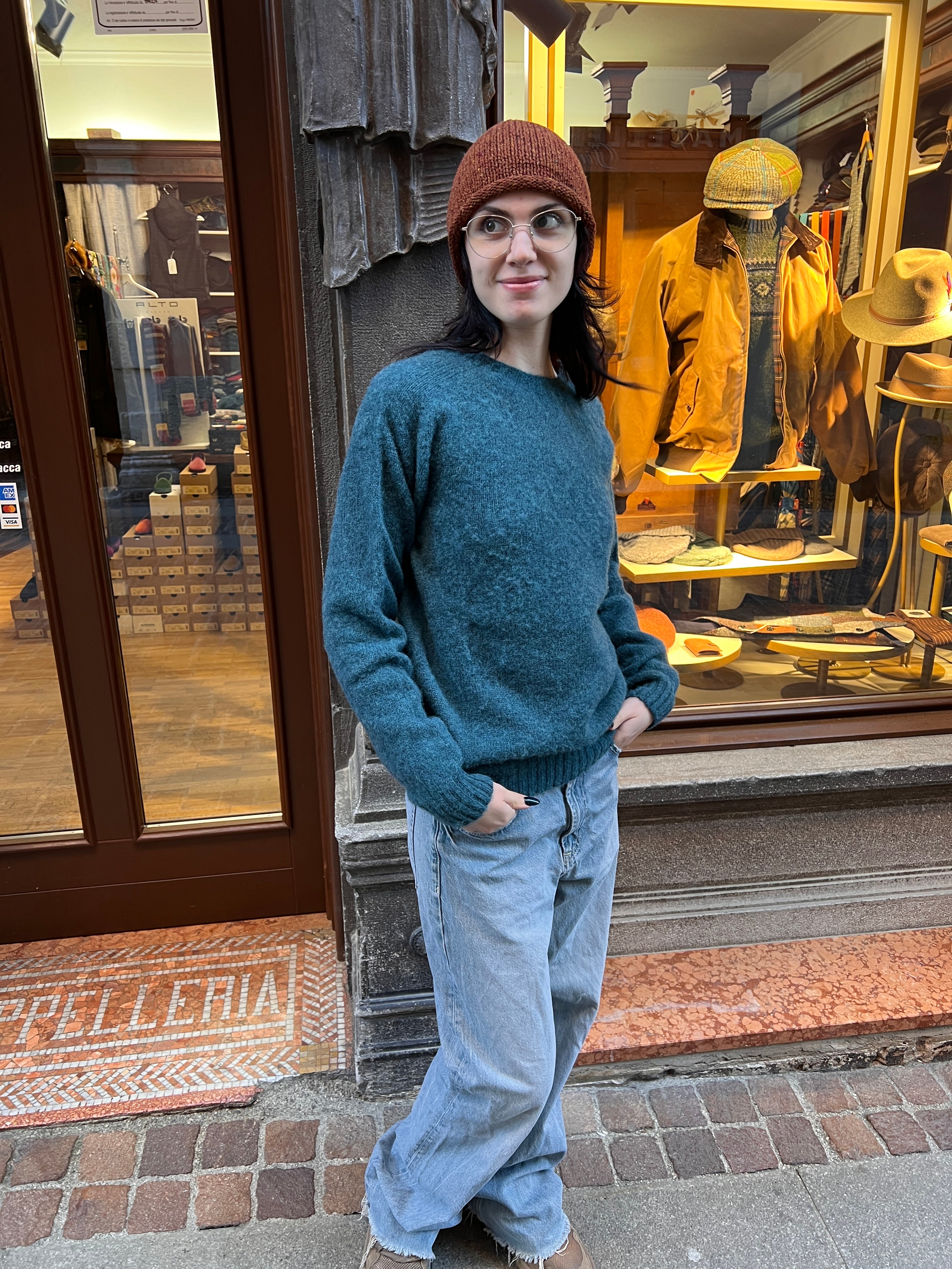 Maglione Unisex In Pura Lana Shaggy Harley Of Scotland