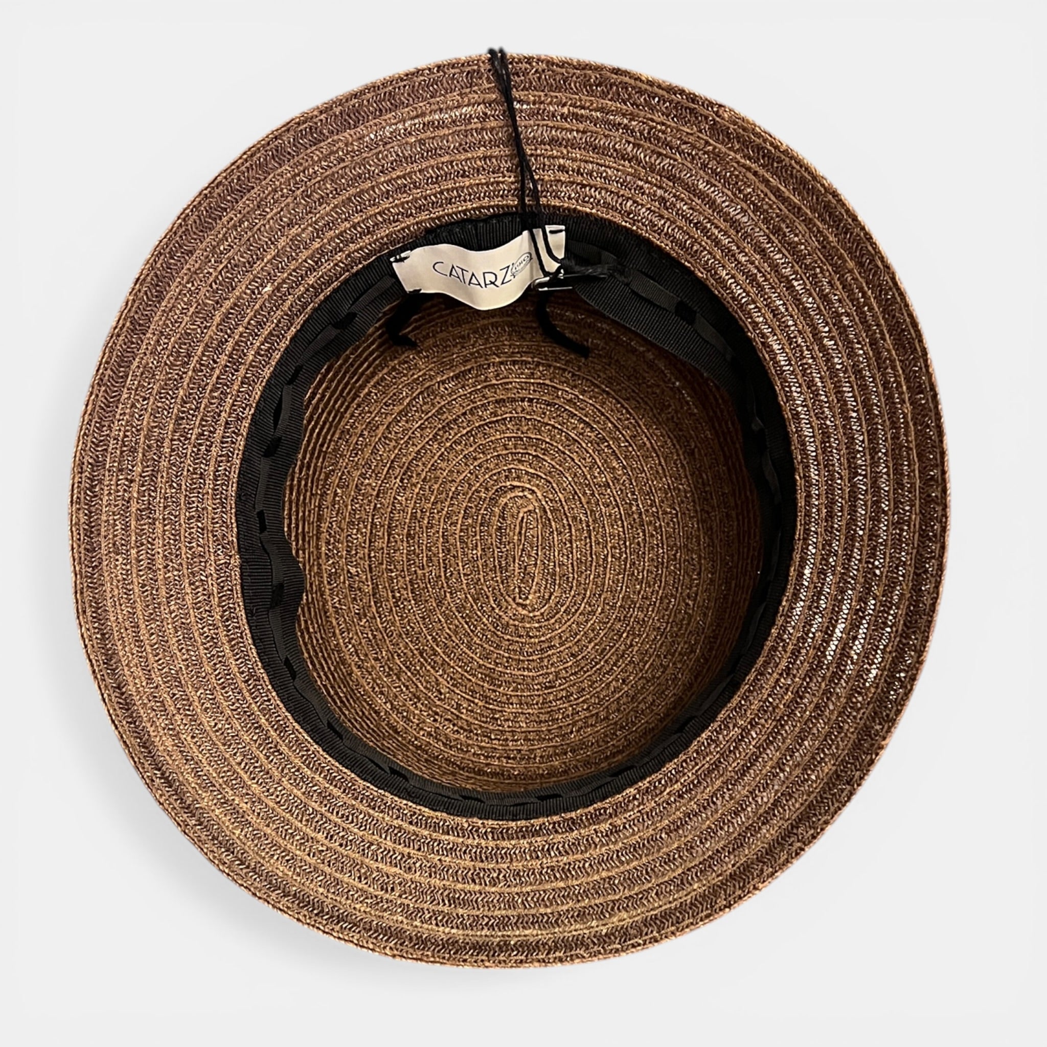 Cappello Bucket in Paglia Abaca Intrecciata Pieghevole - Cappelleria Bacca