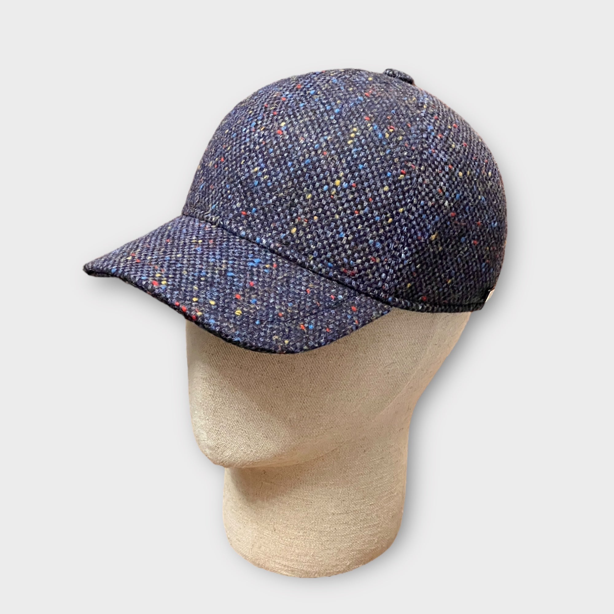 Baseball In Pura Lana Tweed Blu