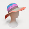 Cappello Donna Estivo In Cotone Multicolor Ala Larga Pieghevole - Grevi