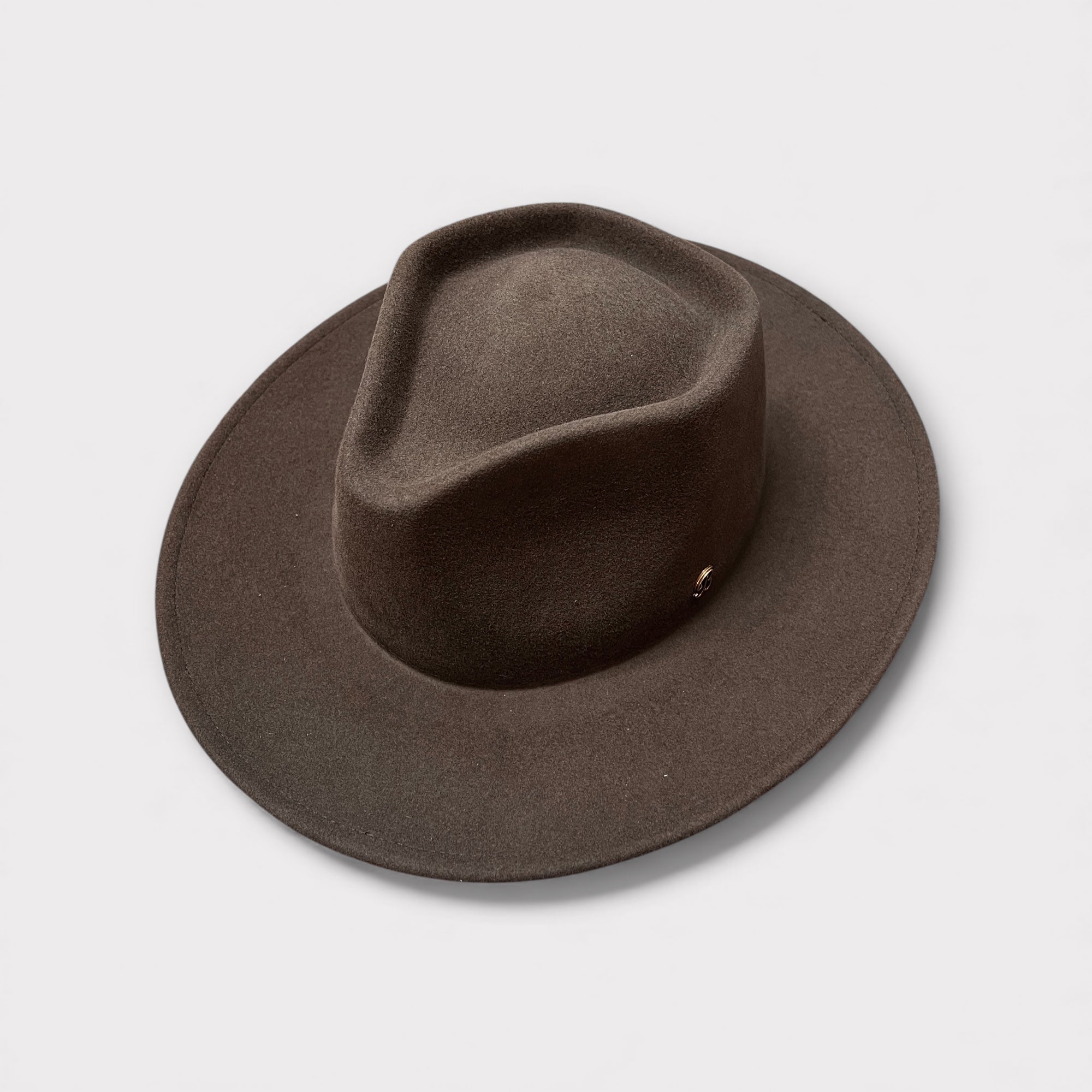 Cappello Unisex Ala Dritta In Feltro Di Lana Merinos