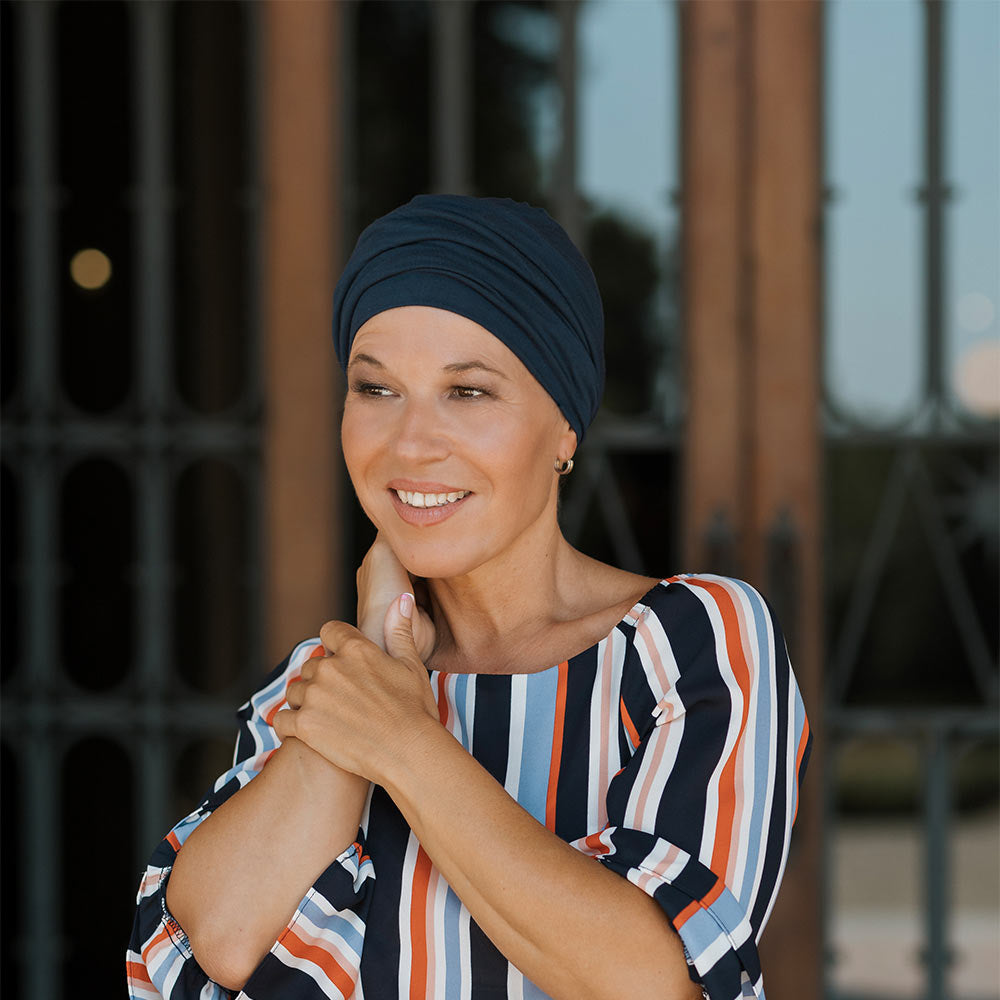 Berretto Turbante Donna In Morbido Bamboo - per Pelli Sensibili