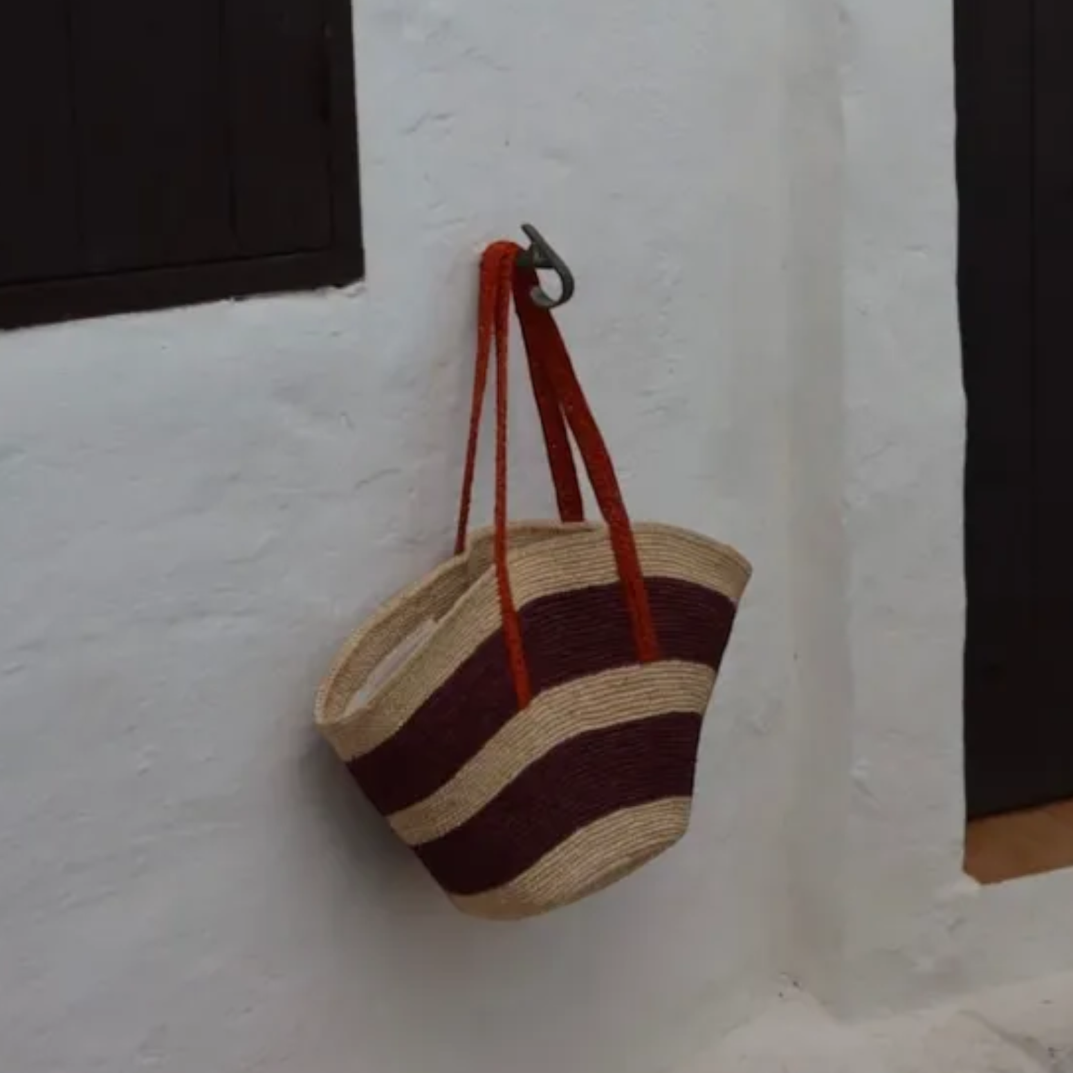 Borsa Mare in Paglia Crochet Fatta a Mano