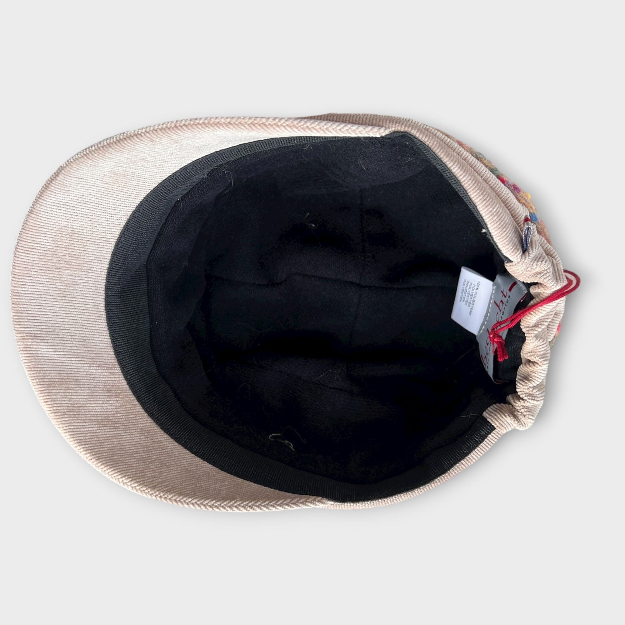 Berretto Donna In Velluto Con Visiera Con Cordino