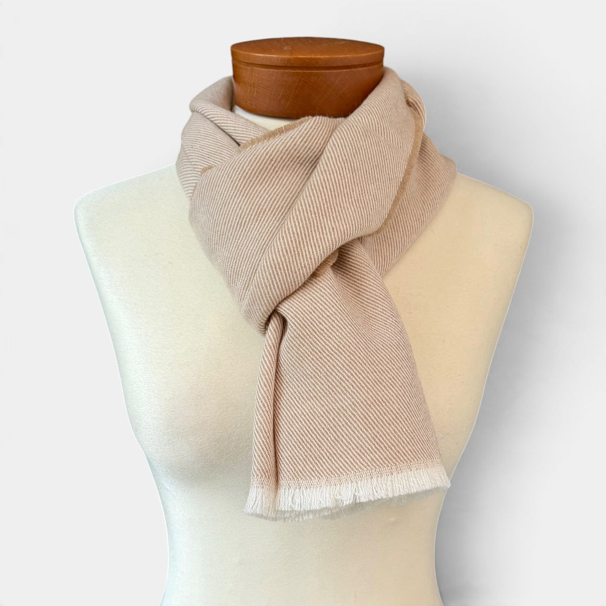 Sciarpa Unisex Classica in Morbido Tessuto Di Pura Lana Merinos 38x180 cm