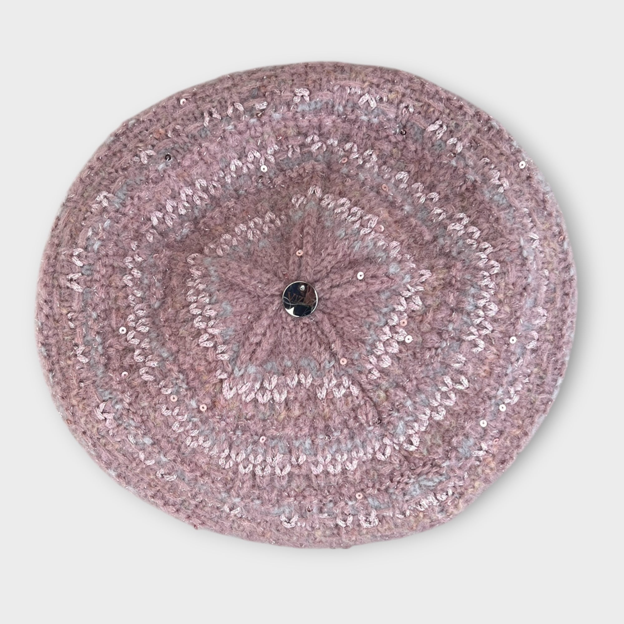 Basco In Maglia Di Mohair Con Lurex E Pailettes