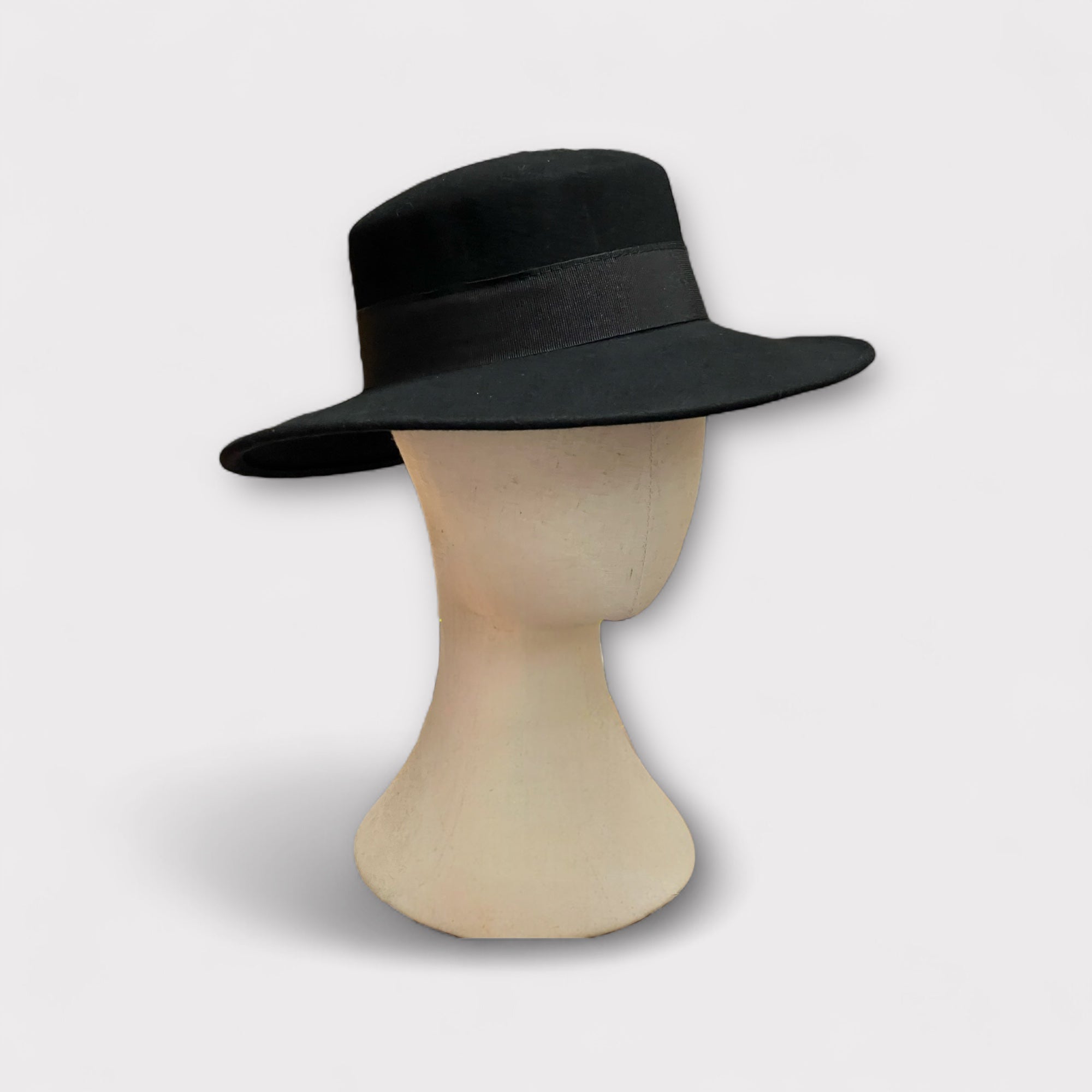 Cappello Donna Zorro Nero In Feltro Di Lana